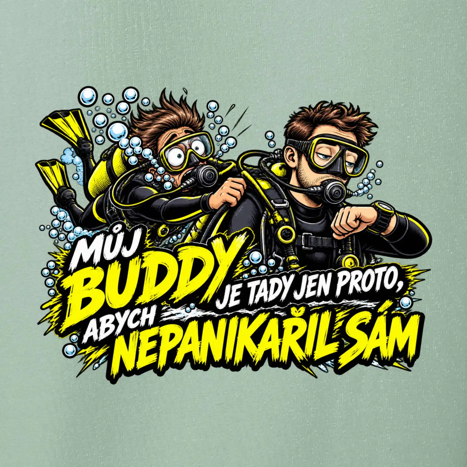 Můj buddy a panika pod vodou