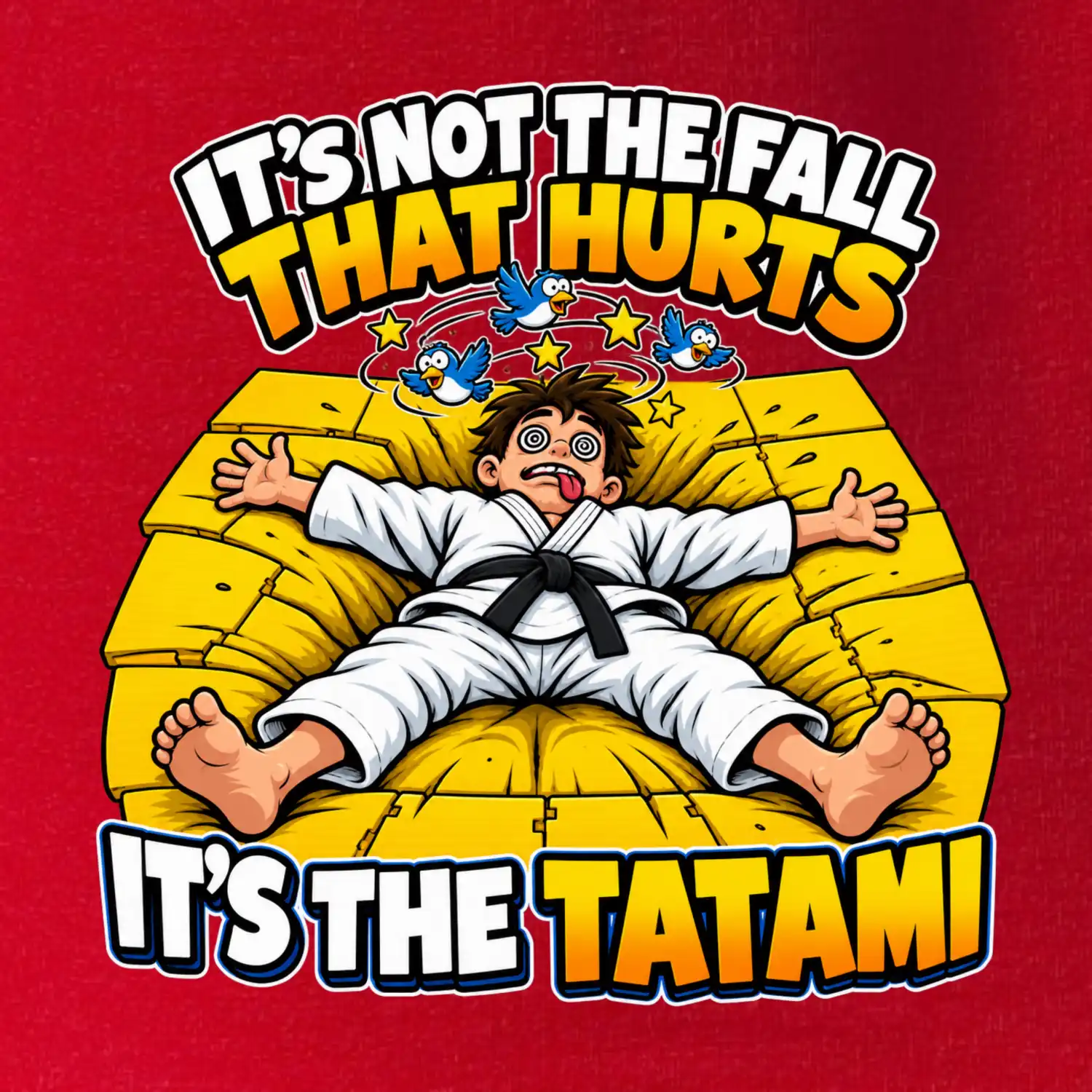 Pád bolí tatami judo