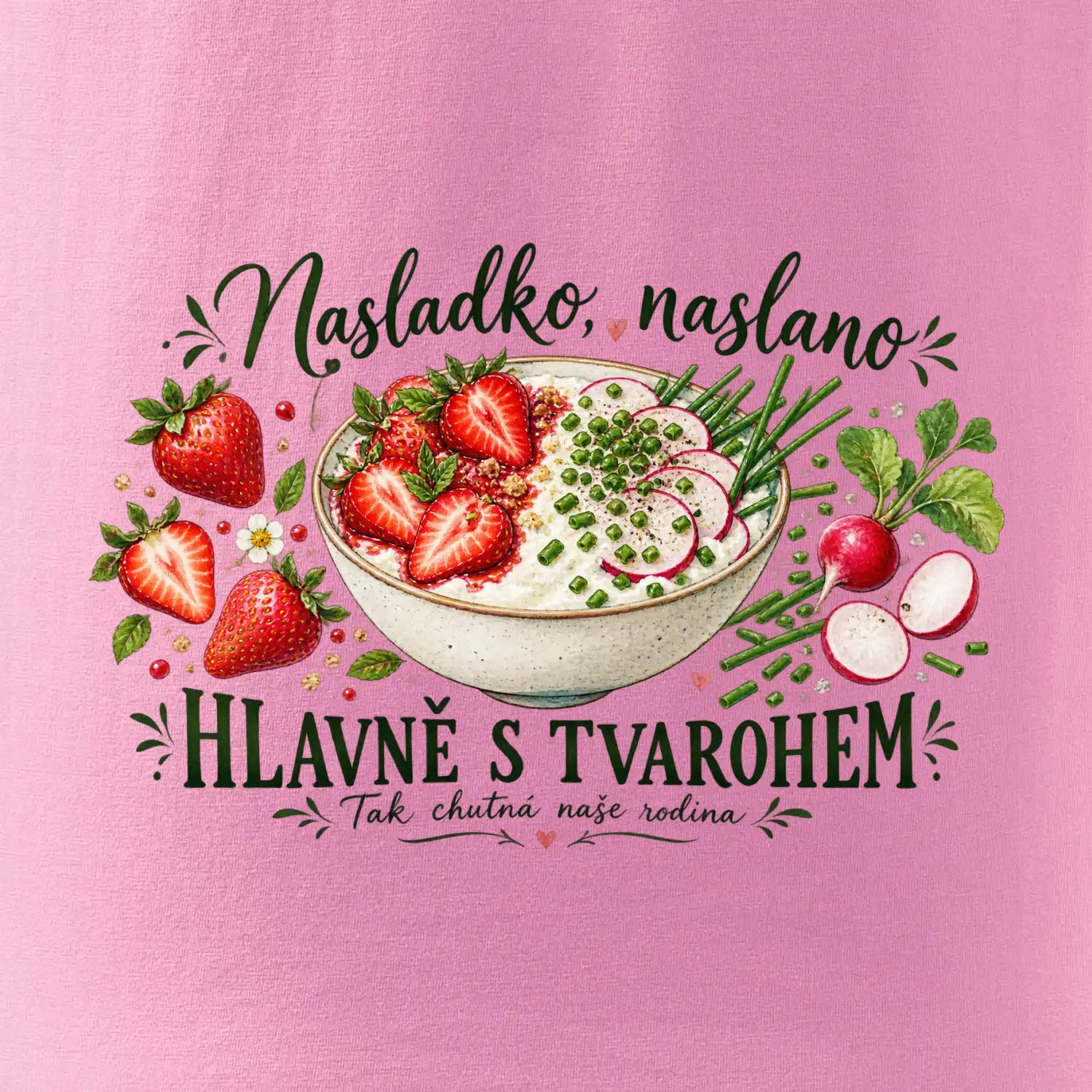 Nasladko naslano hlavně s tvarohem