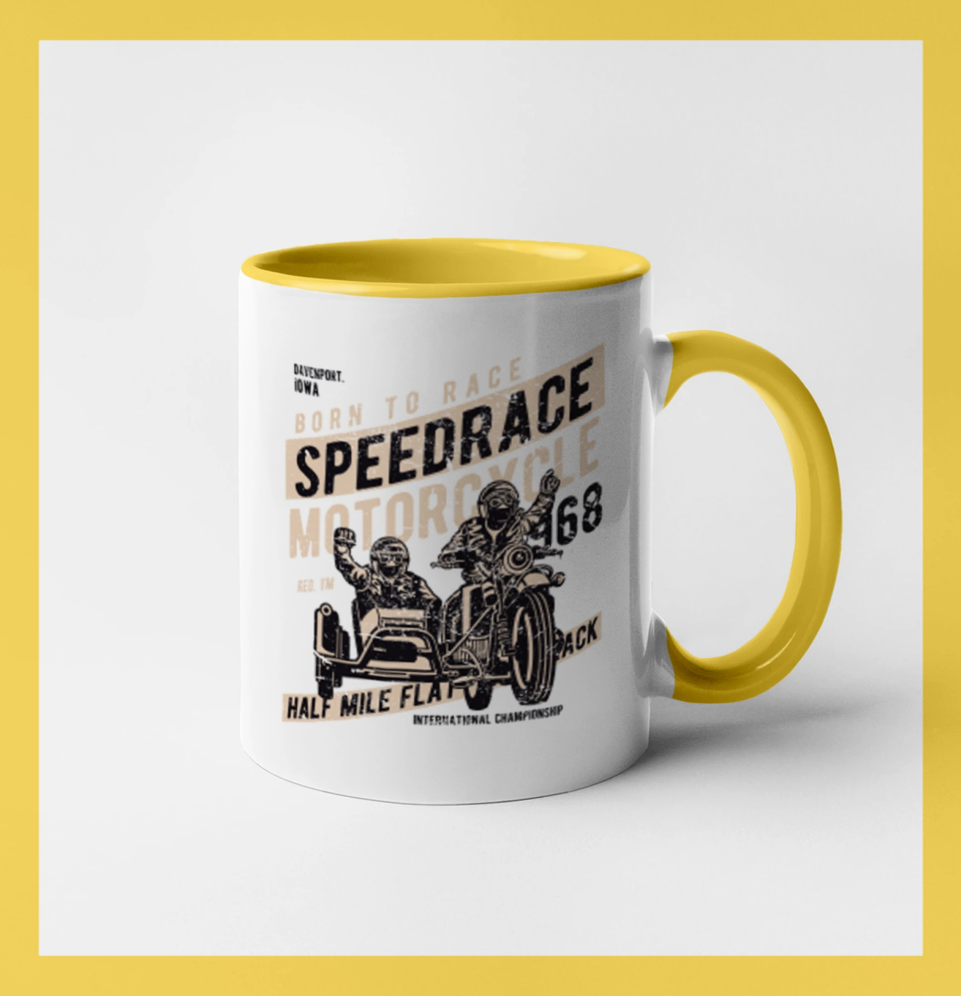 Speedrace motrcycle half mile