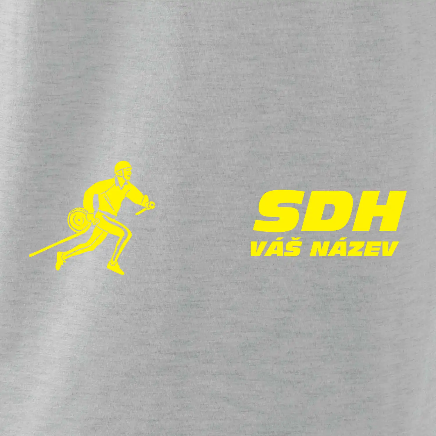 Hasičský sport SDH + váš název ŽLUTÁ