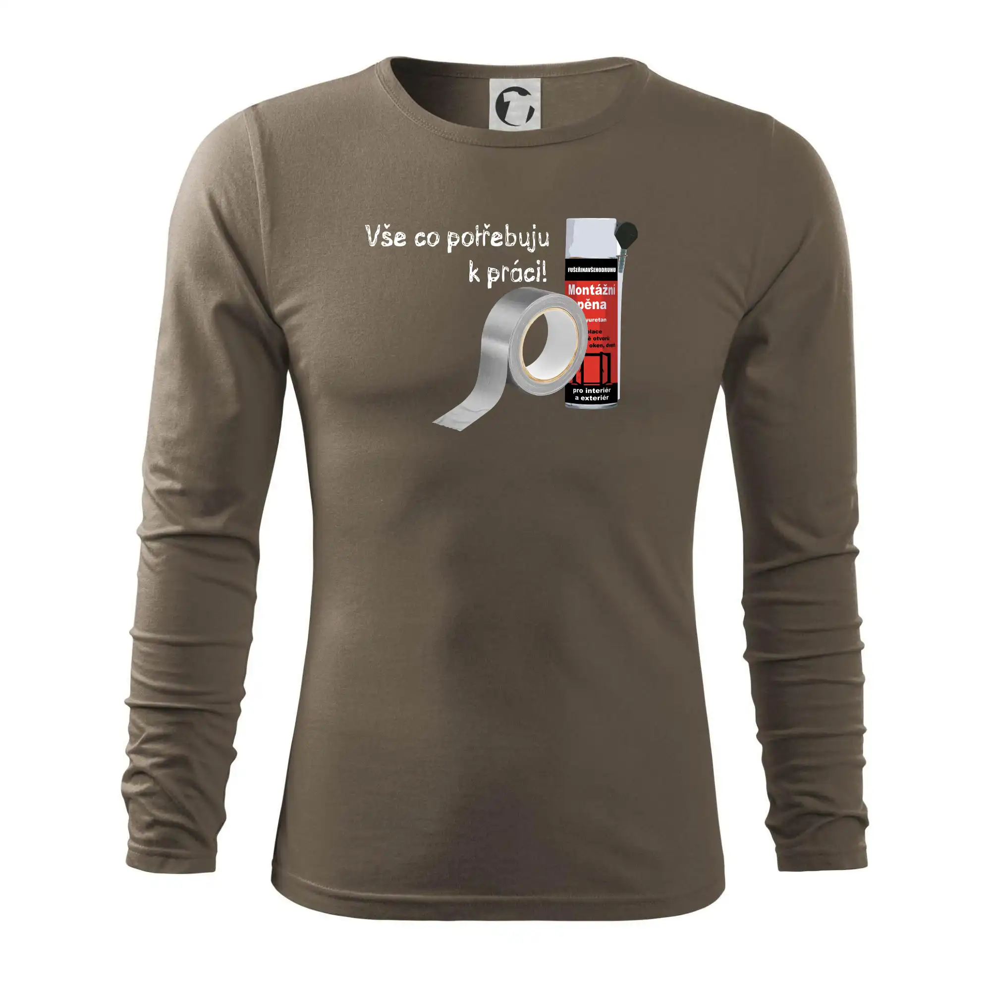 Pěna  a páska - vše co potřebuji k práci