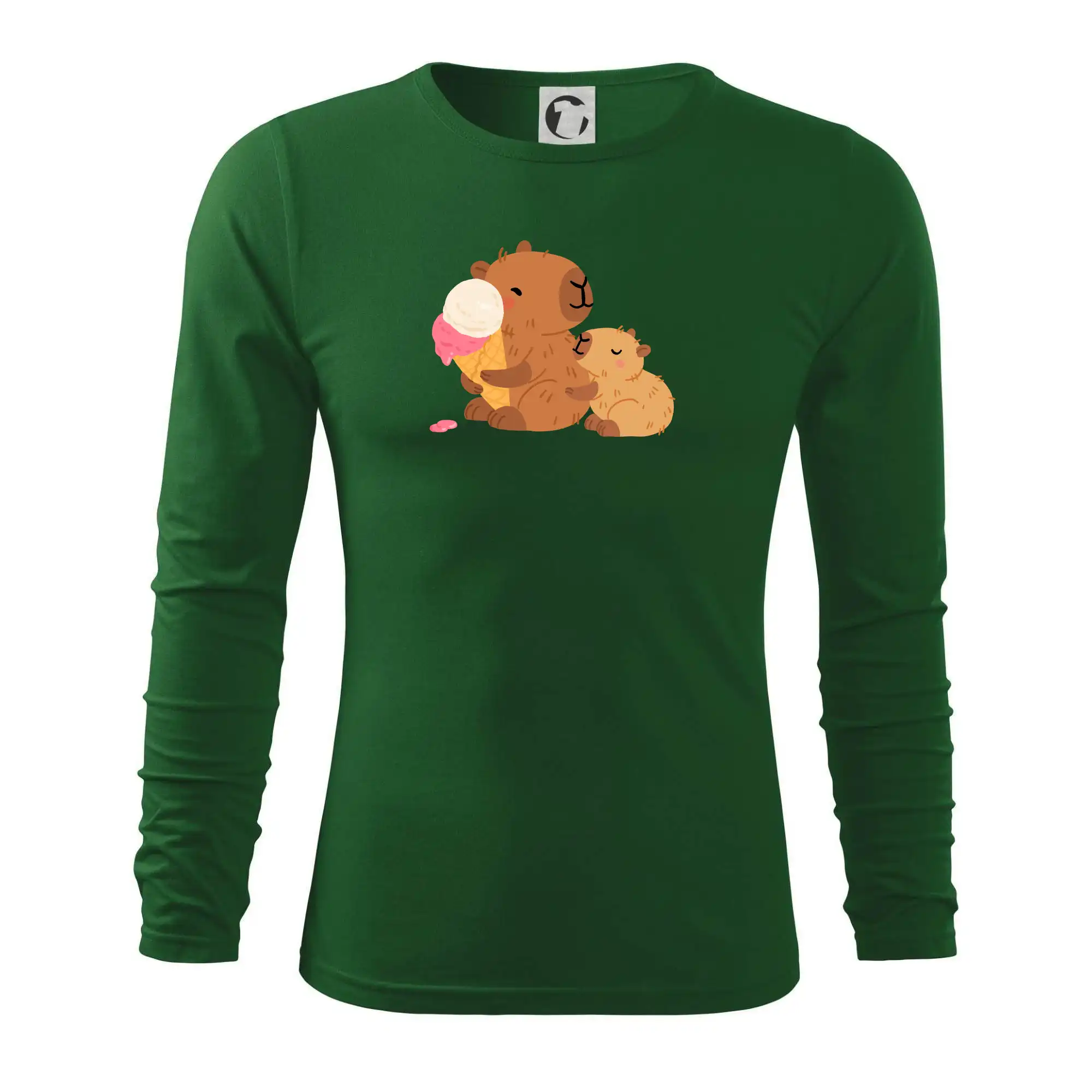 Kapybara se zmrzlinou