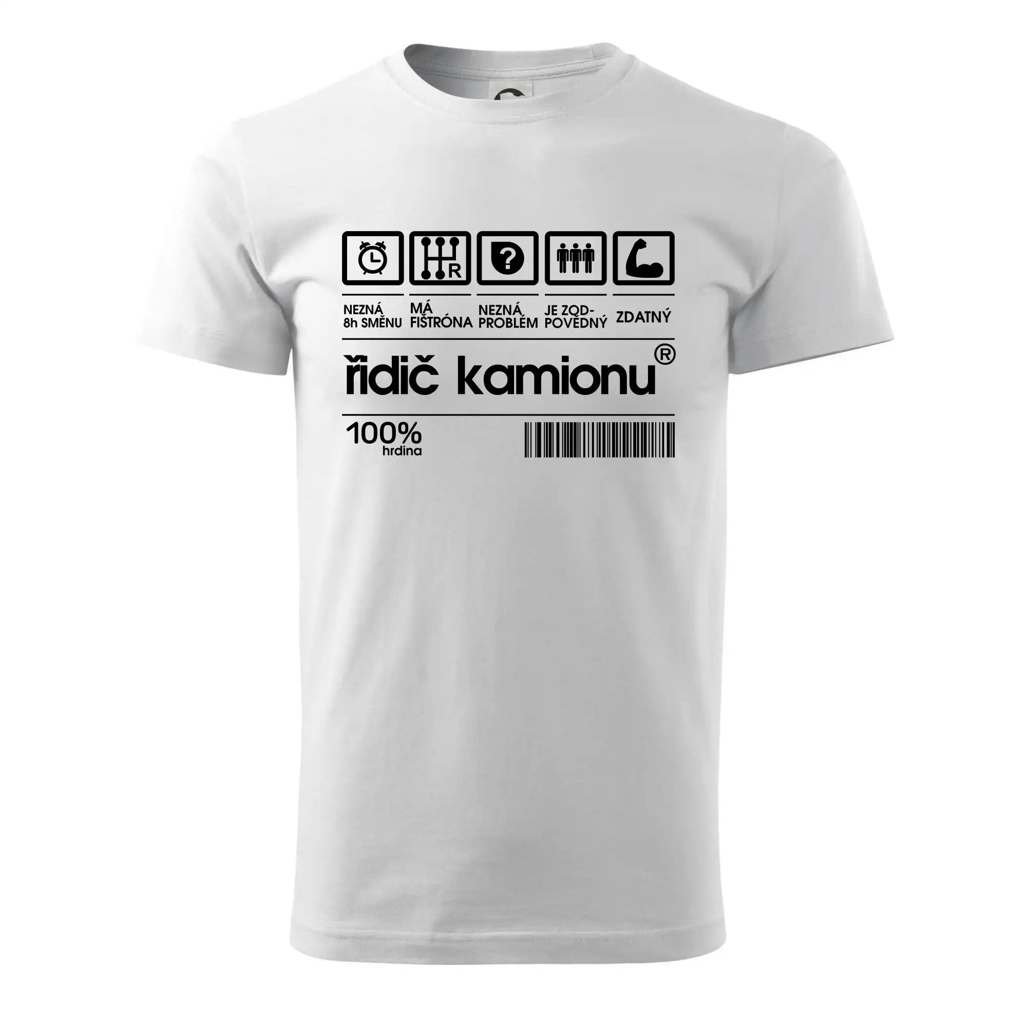 Čárový kód řidič kamionu
