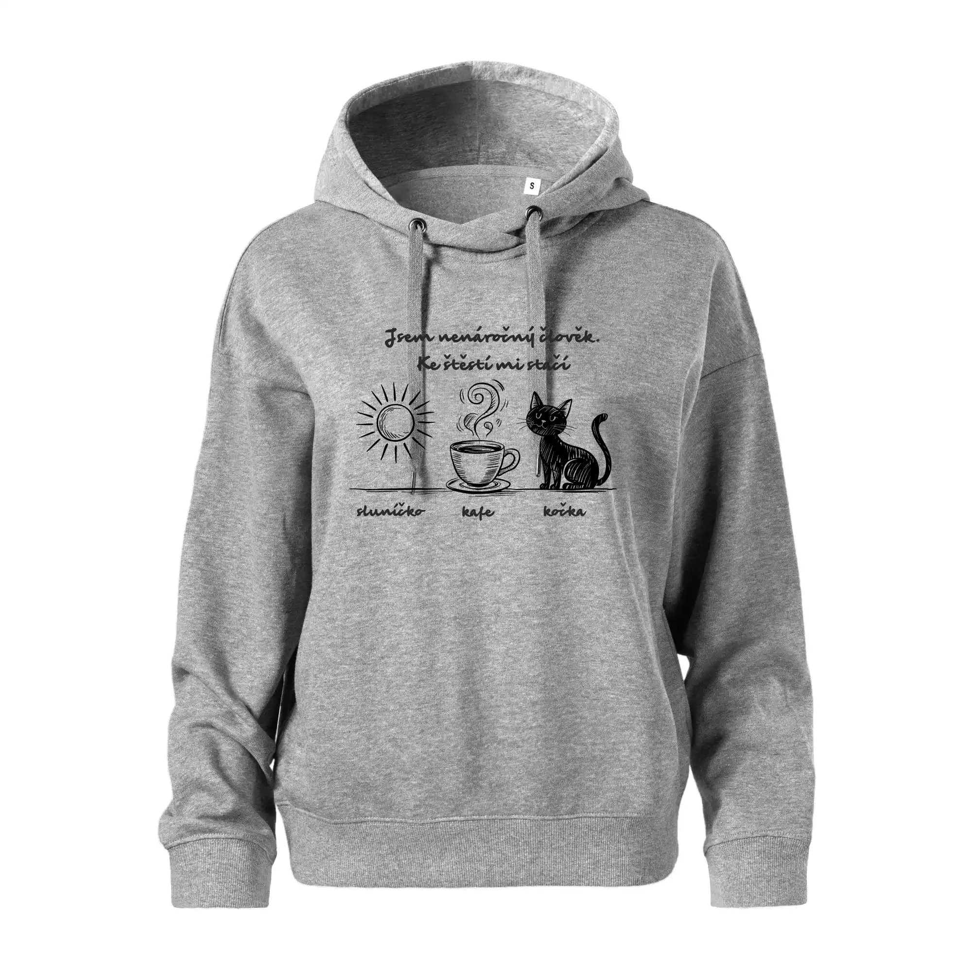Jsem nenáročný člověk. Ke štěstí mi stačí sluníčko kafe kočka