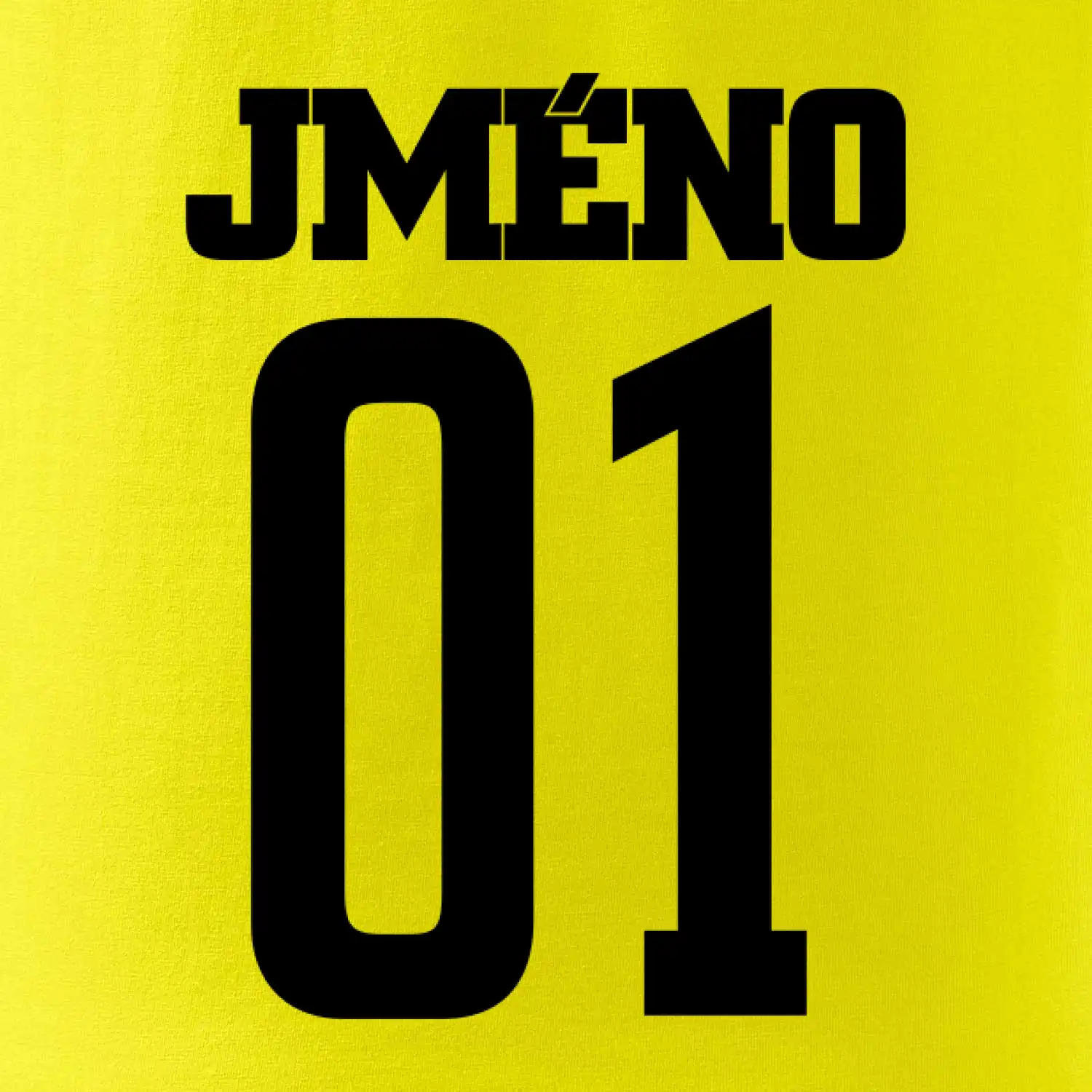 Fotbalový dres - vlastní jméno a číslo