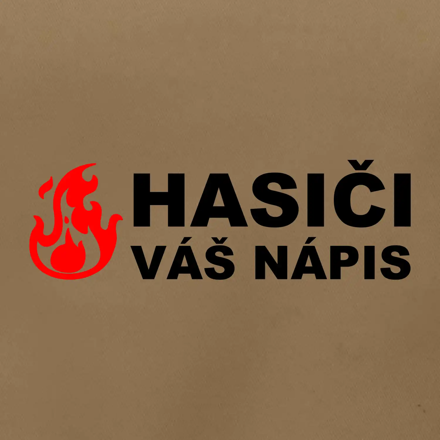Hasiči (oheň, název sboru - vlastní nápis)