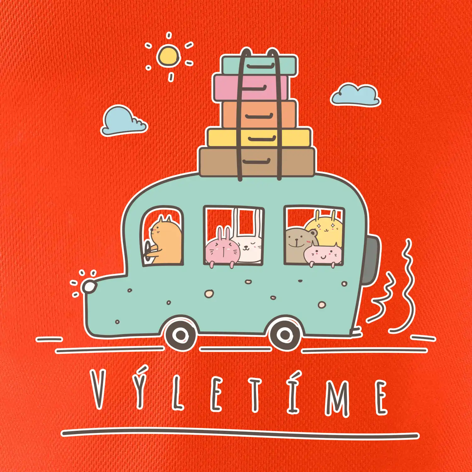 Výletíme obytňák kreslený