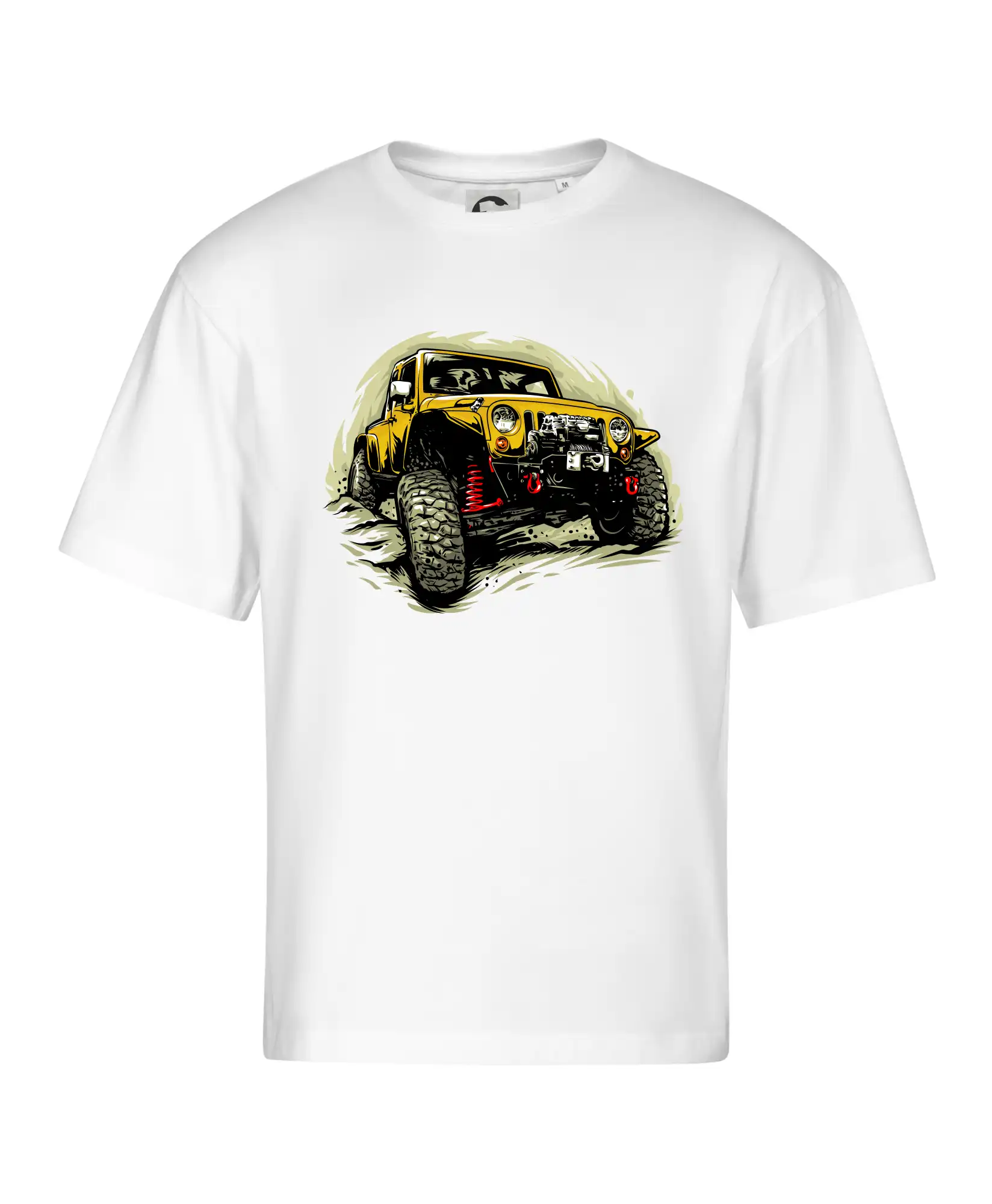 Žlutý offroad s navijákem