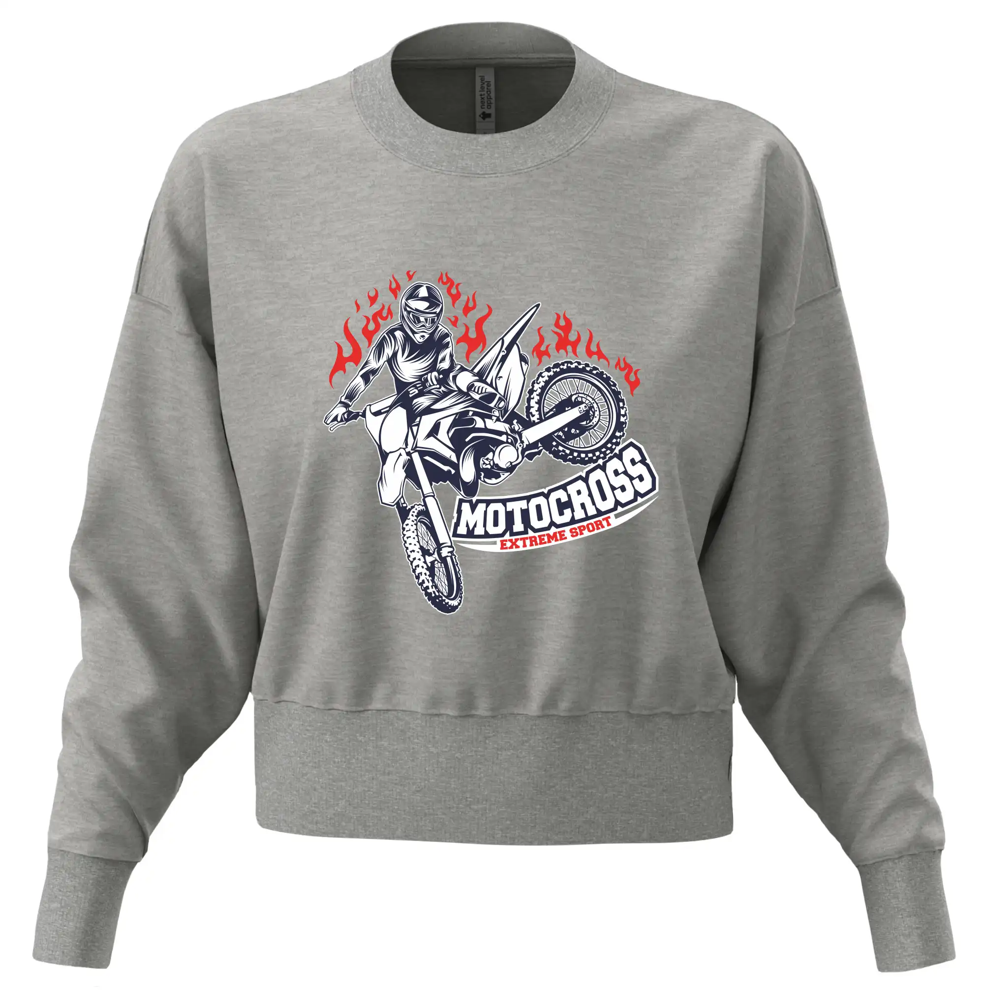 Motocross extreme sport fire
