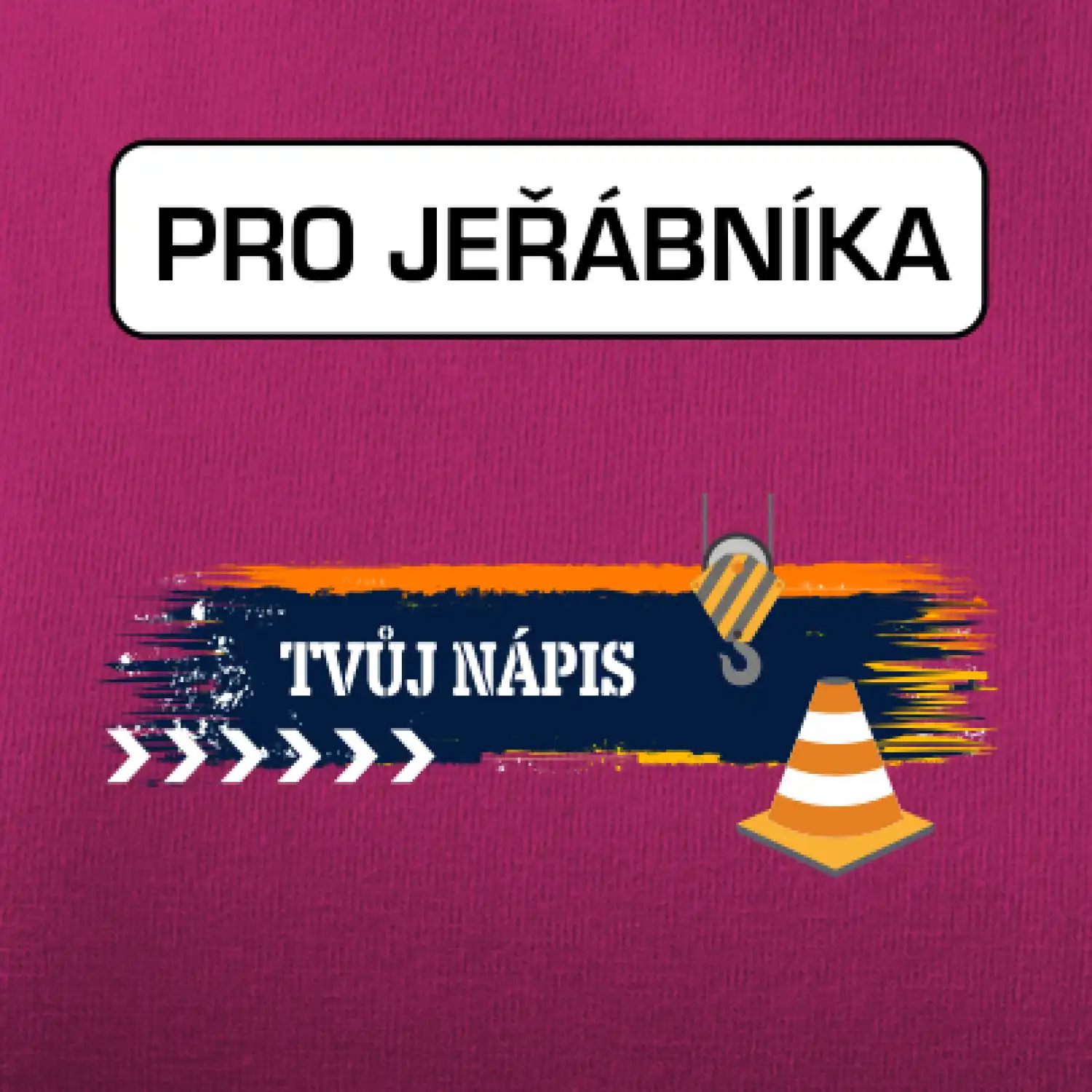 Stavba - vlastní nápis - jeřábník