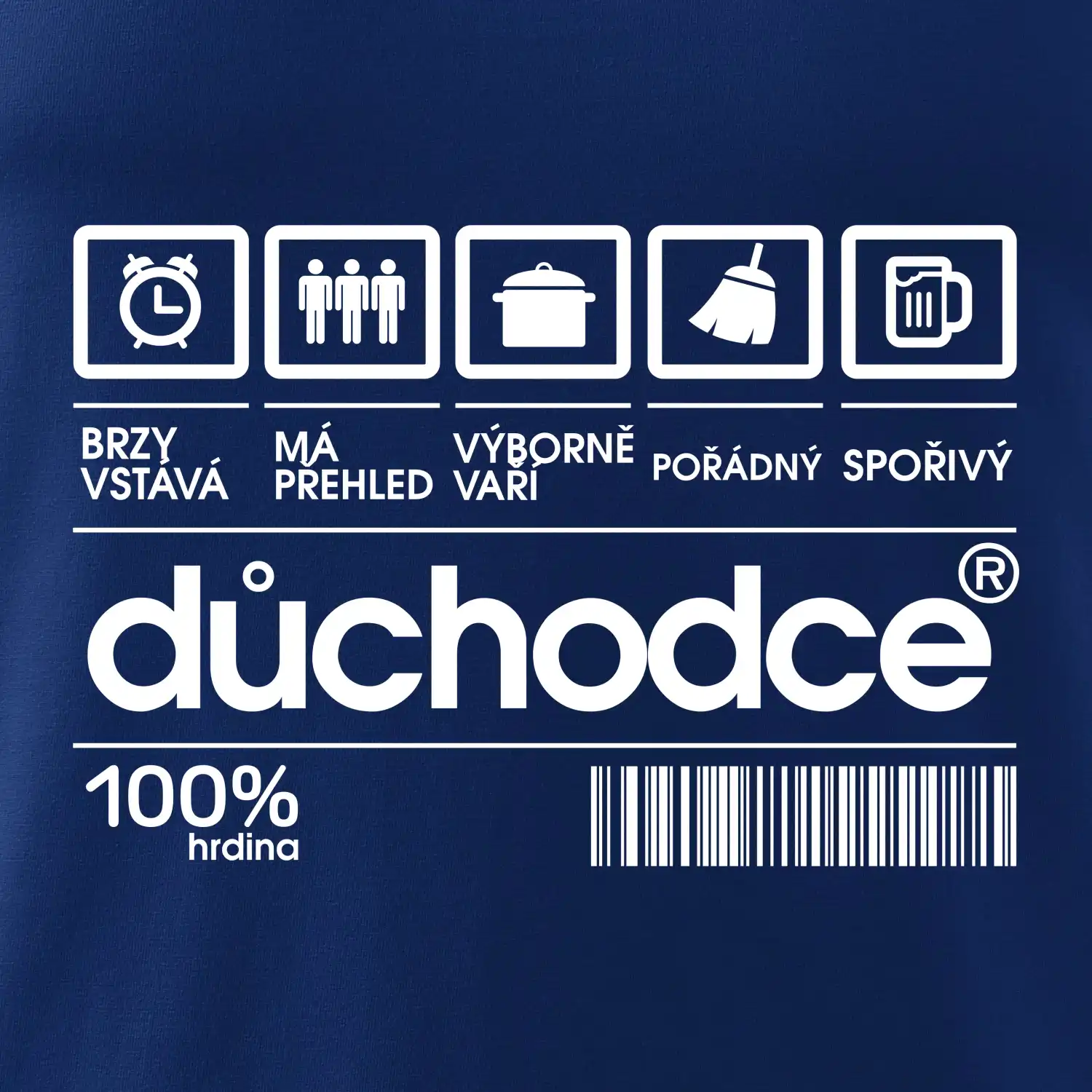 Čárový kód důchodce