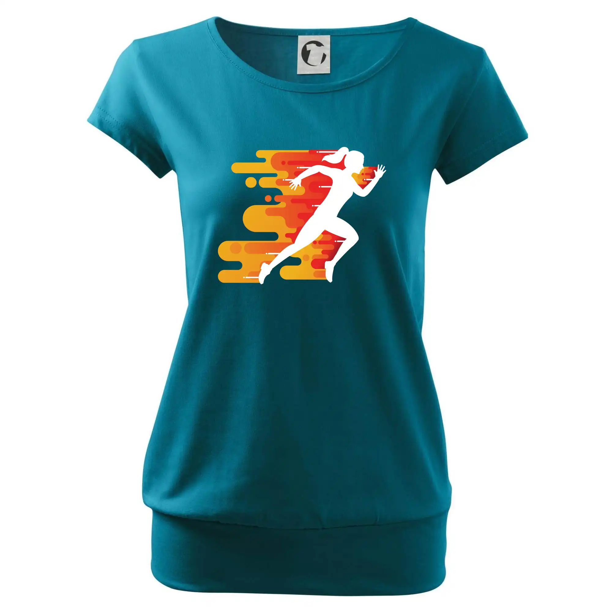 Běhání - oranžová žena