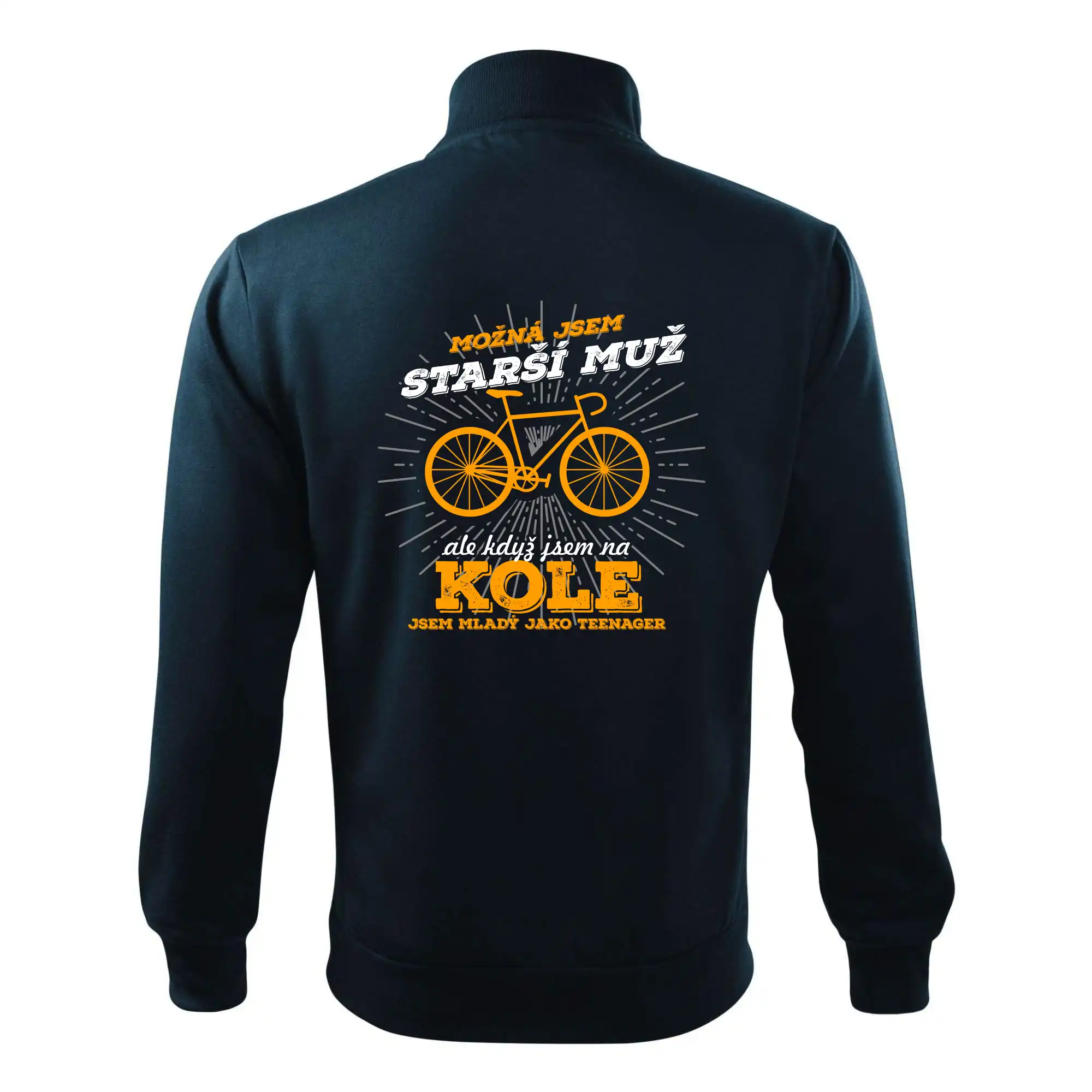 Starší muž - cyklista silniční kolo