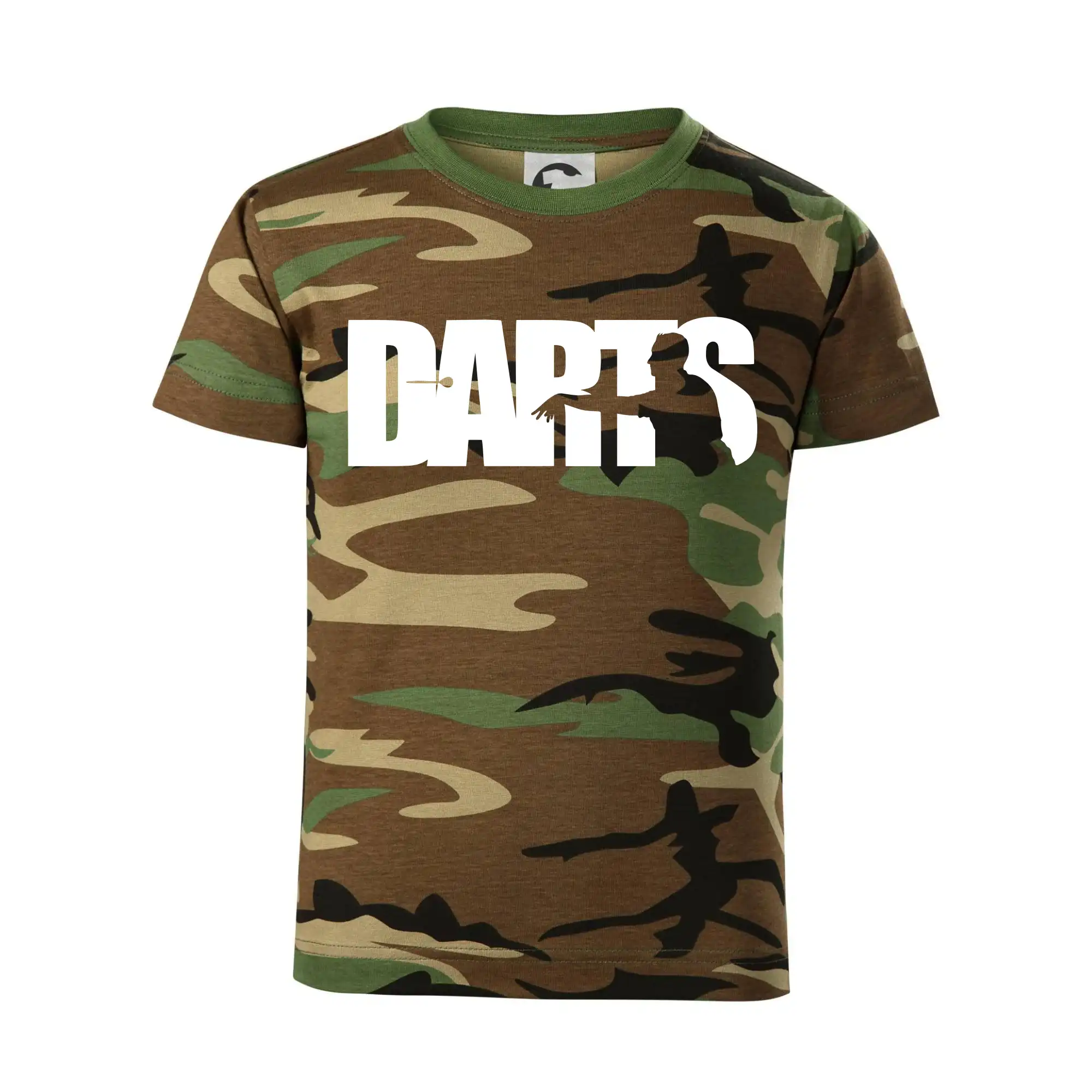 Darts - nápis se šipkařem