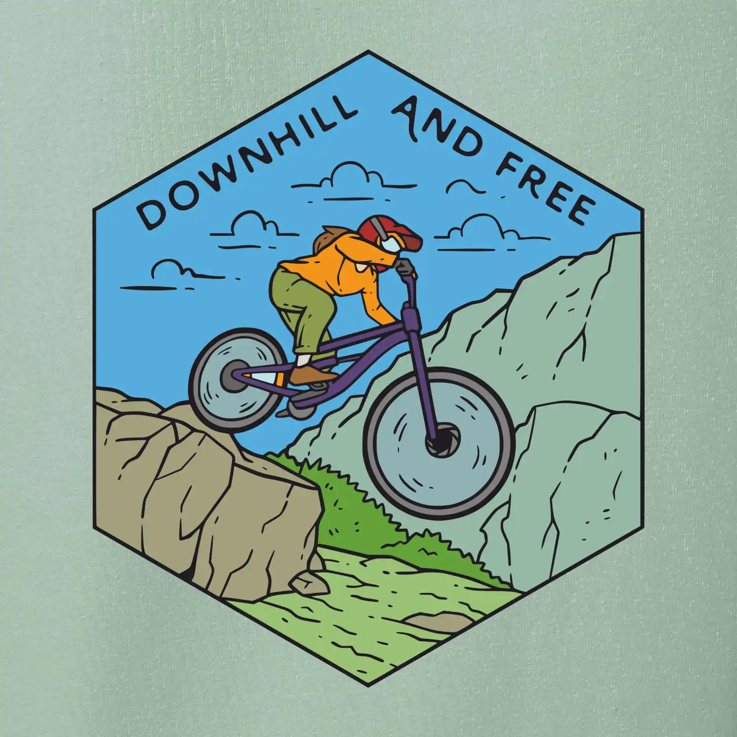 Downhill and free holka