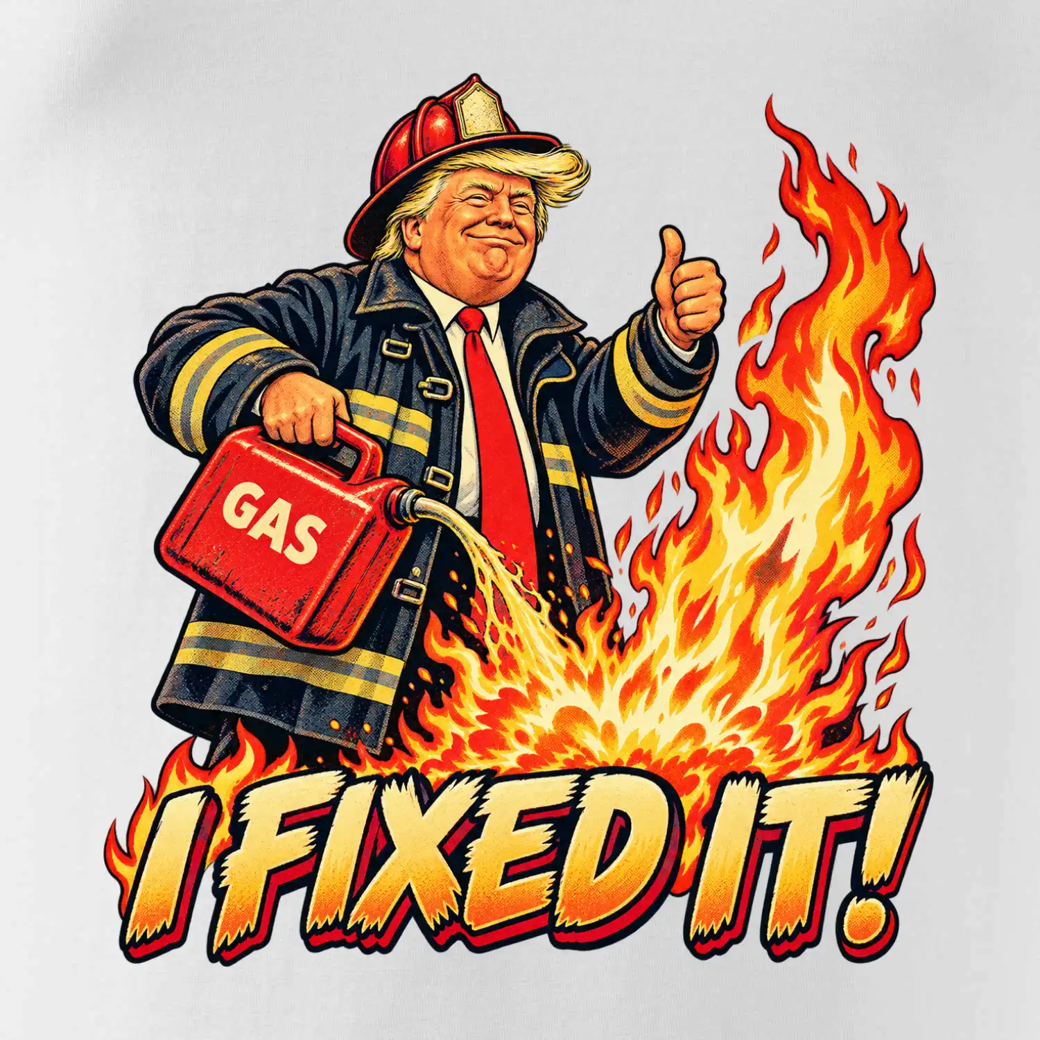 Donald Trump jako hasič I fixed it