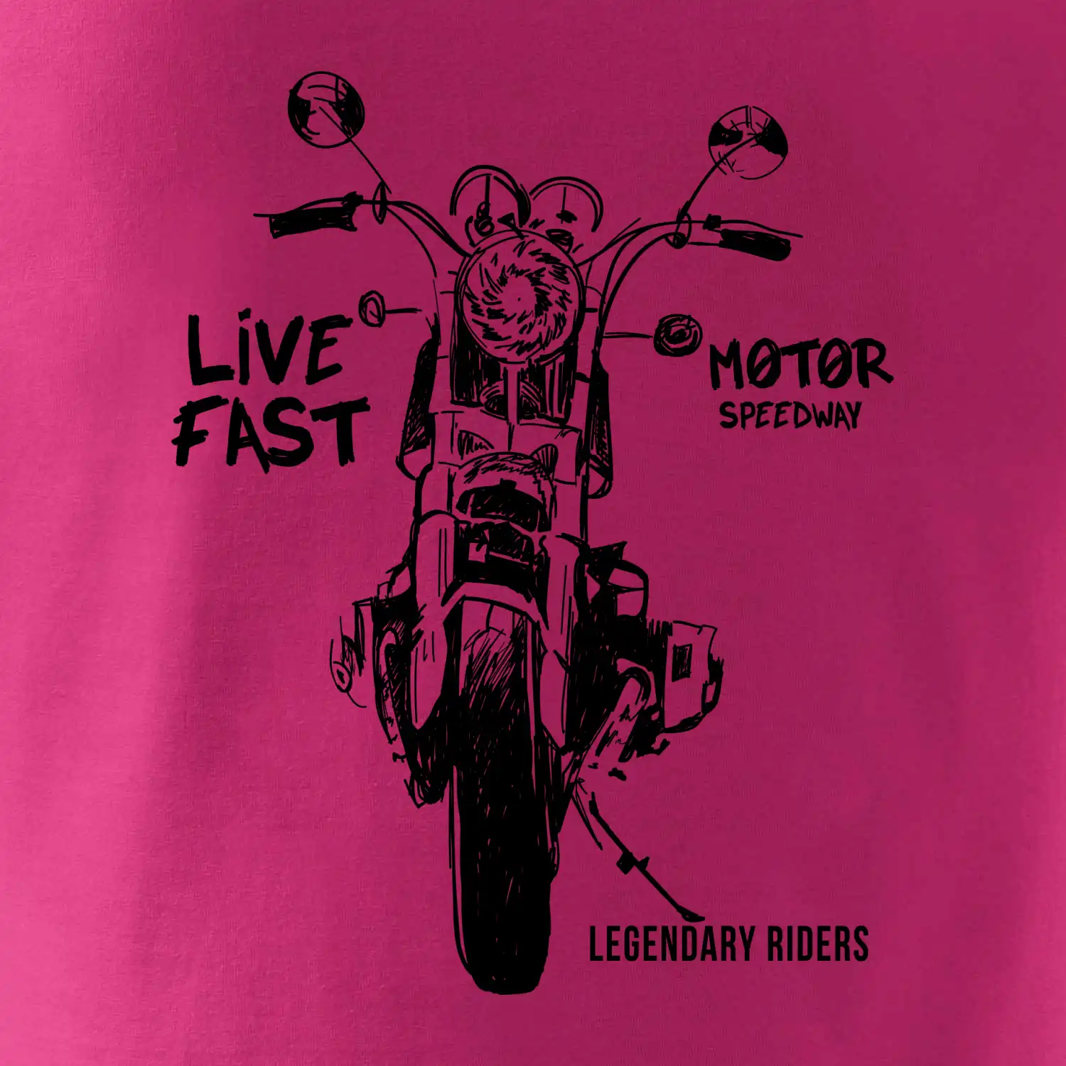 Motorka kresba live fast
