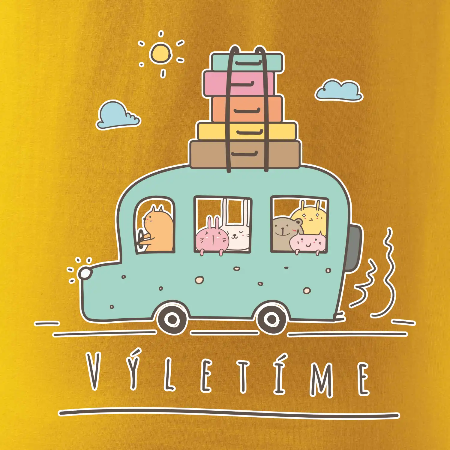 Výletíme obytňák kreslený