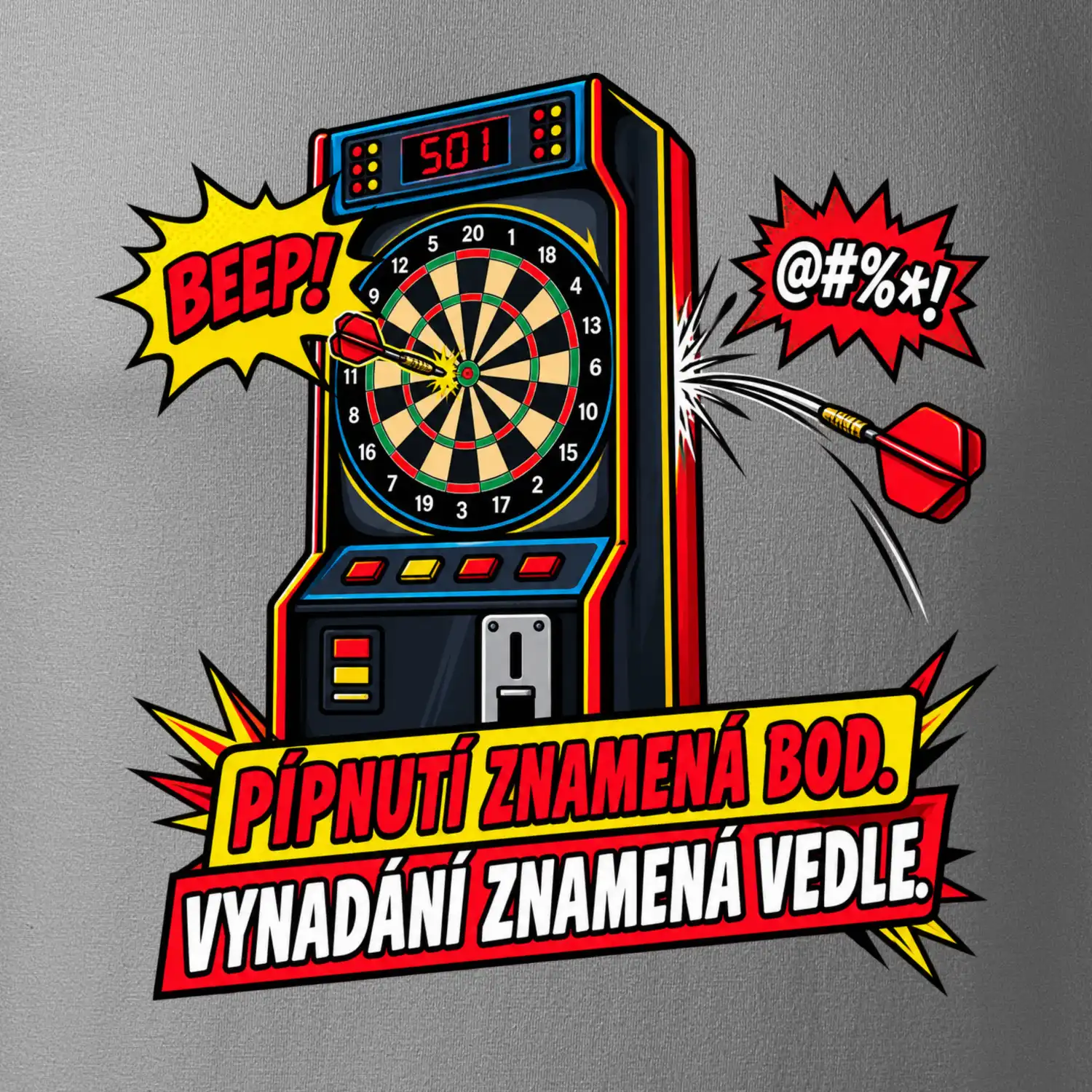 Pípnutí znamená bod. Vynadání znamená vedle