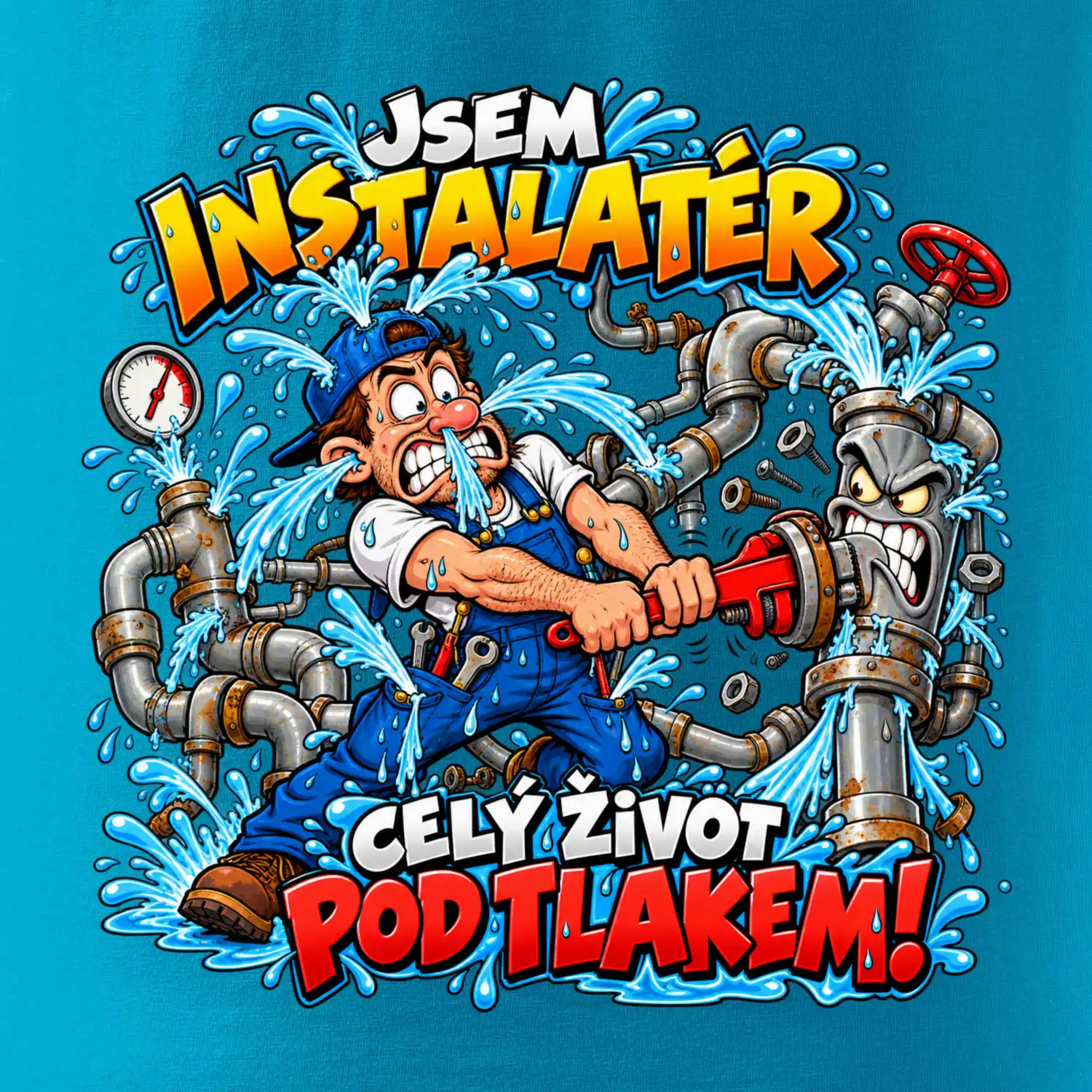 Instalatér celý život pod tlakem komiks
