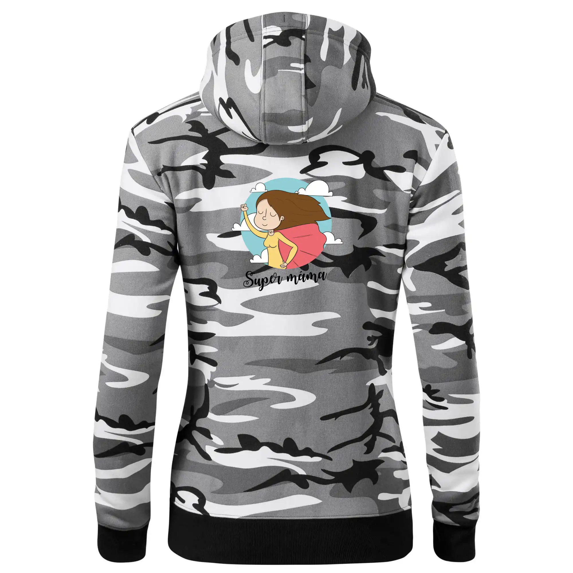 Kreslený obrázek Super máma