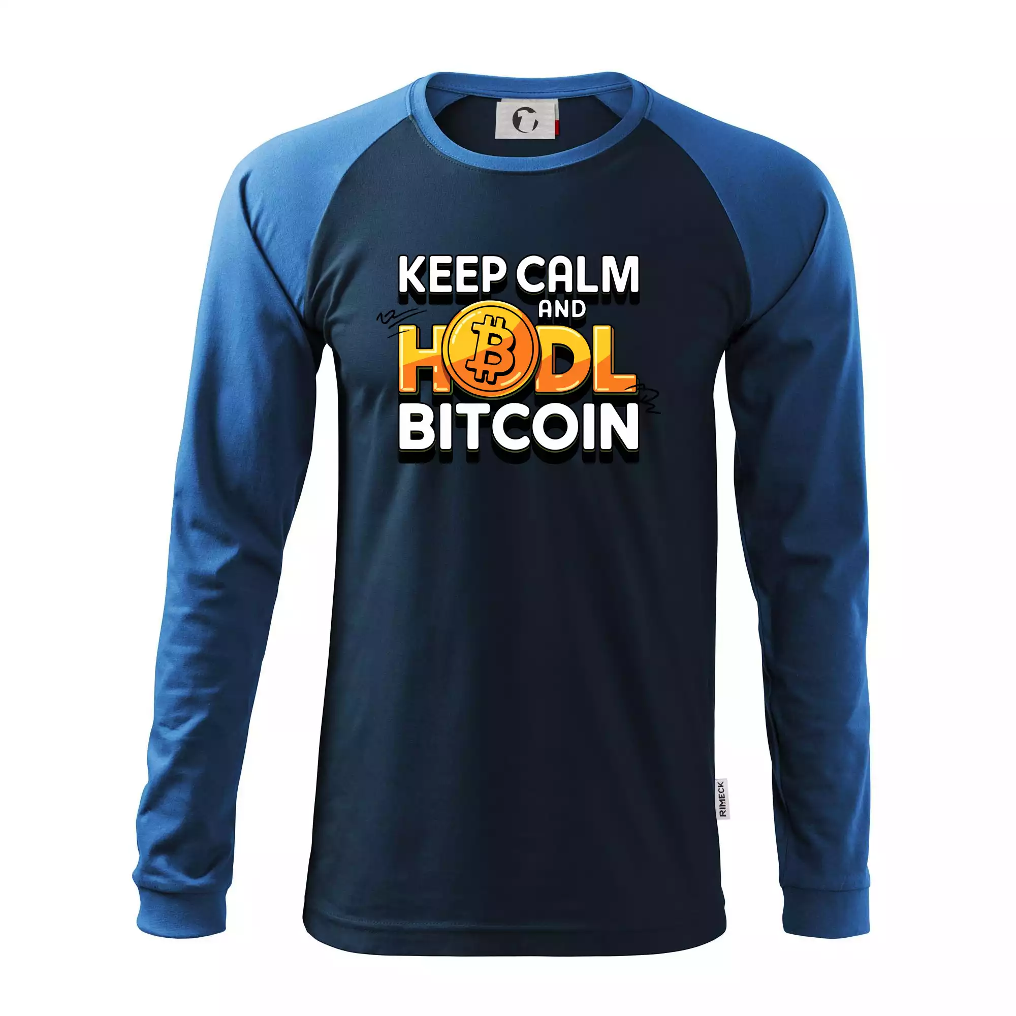 3D nápis Keep Calm and HODL Bitcoin