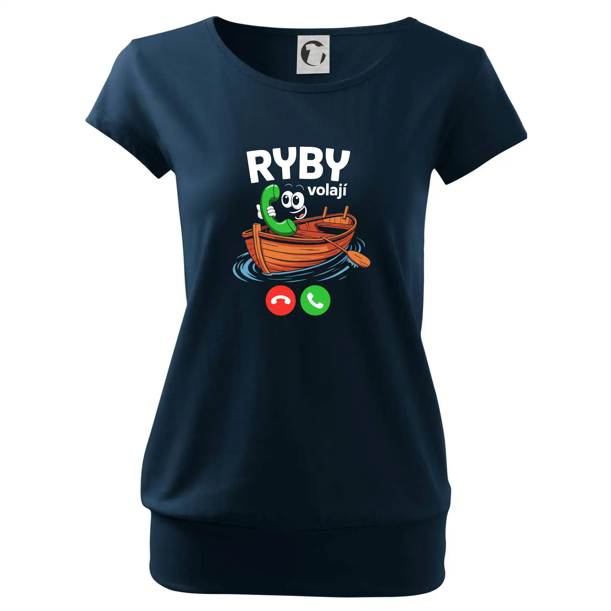 Karikatura ryby volají