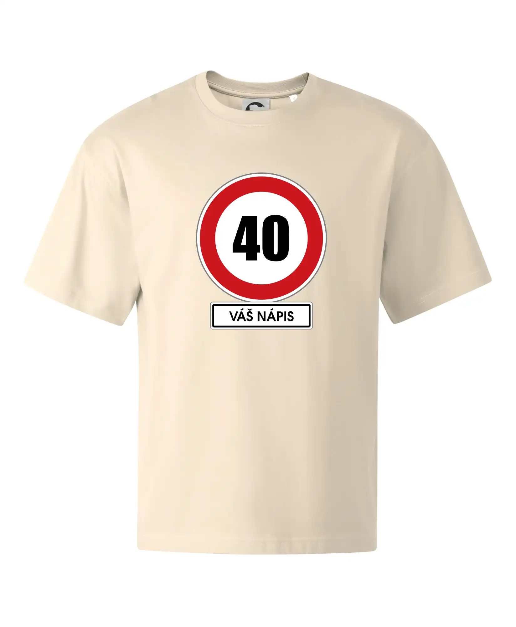Dopravní značka - rychlost 40 - váš nápis