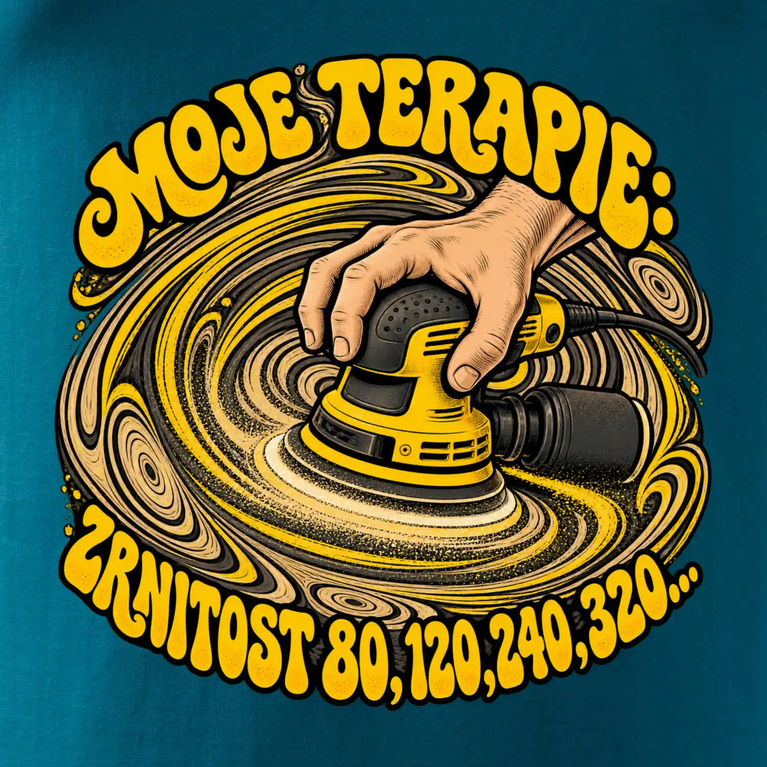 Moje terapie zrnitost 80 120 240 320 - vibrační bruska