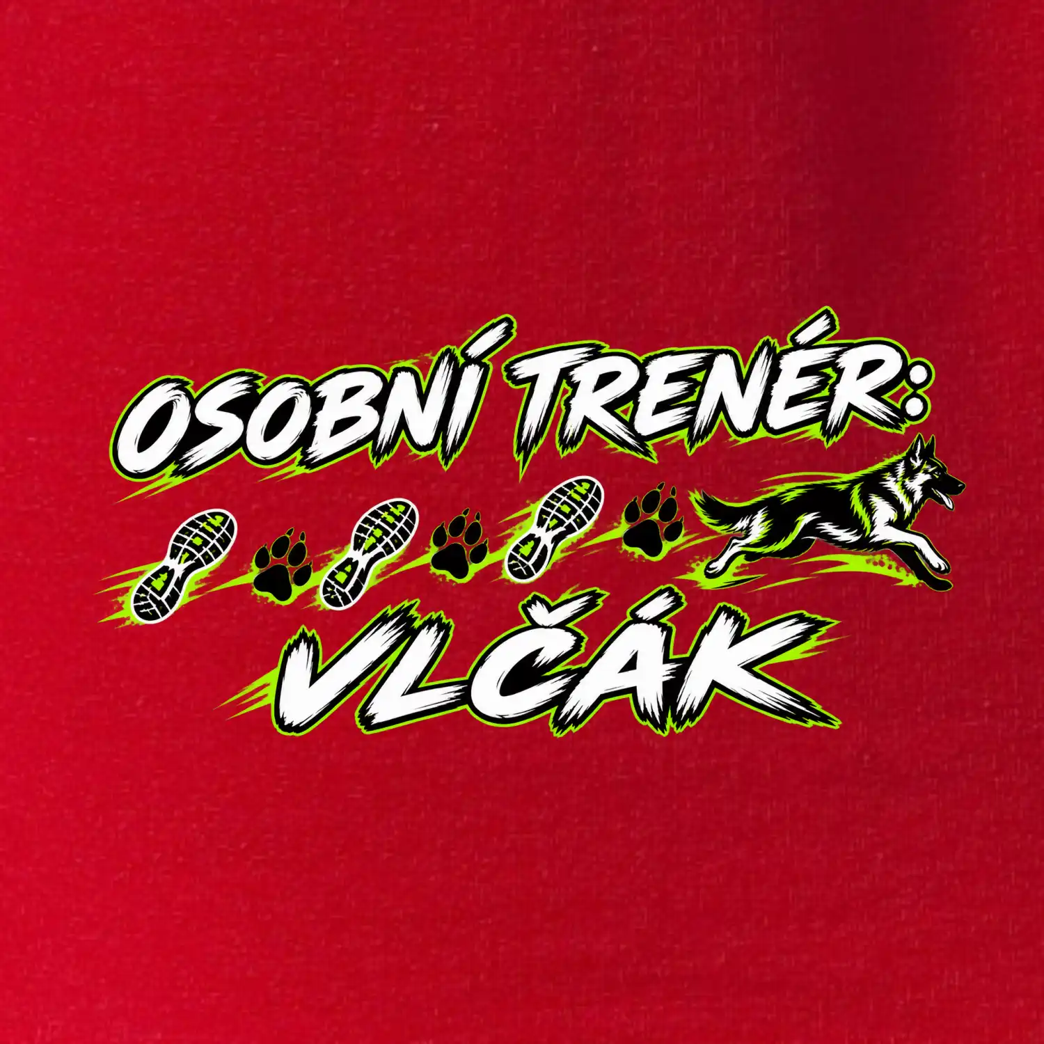Osobní trenér vlčák - běžecký motiv