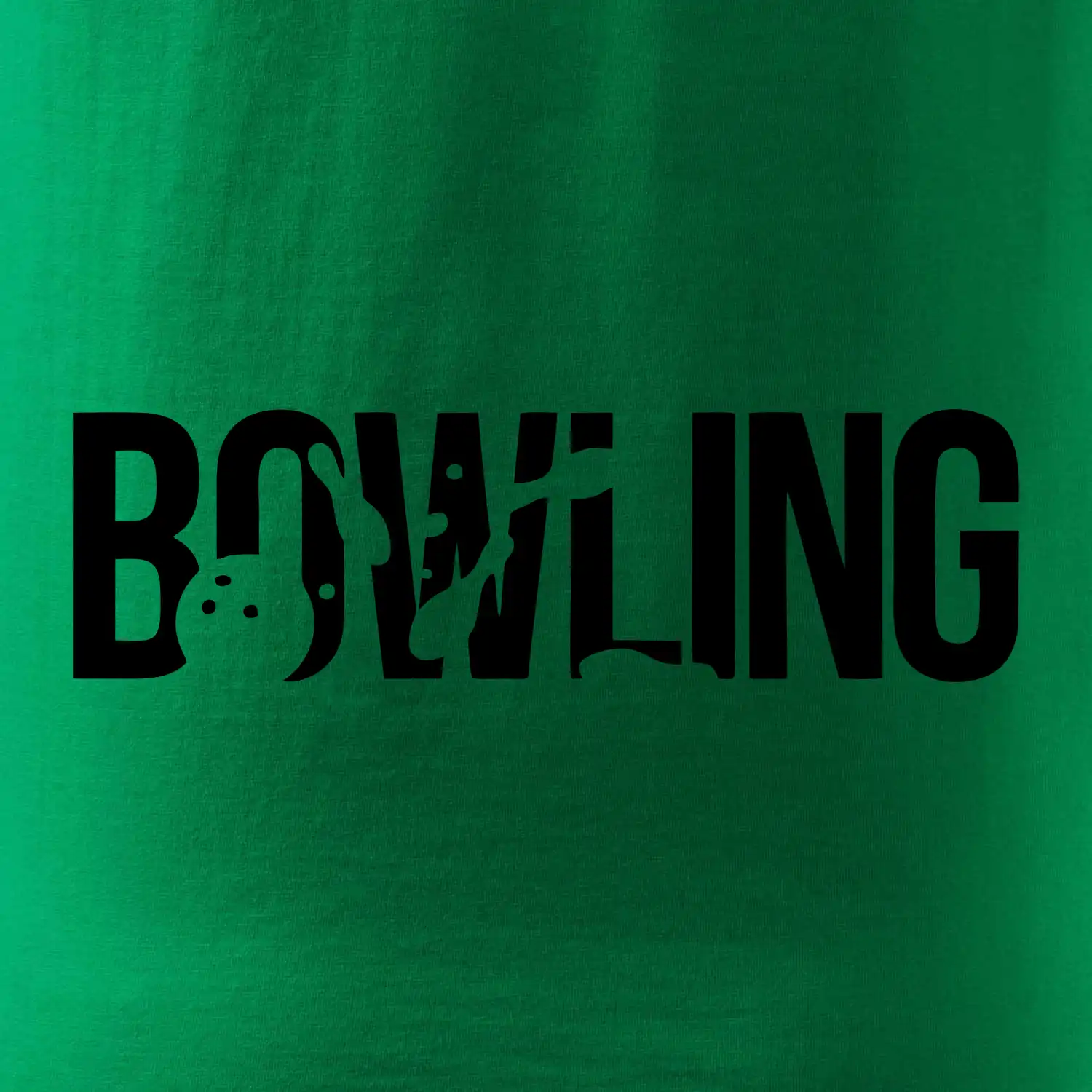 Bowling nápis kuželky