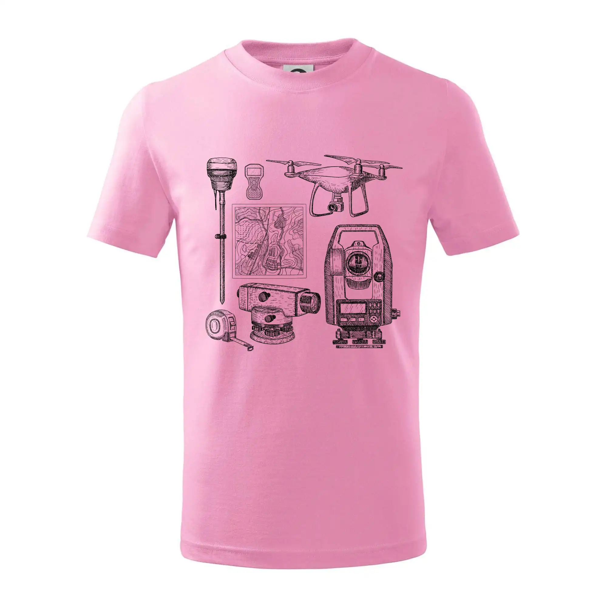 Geodet teodolit dron