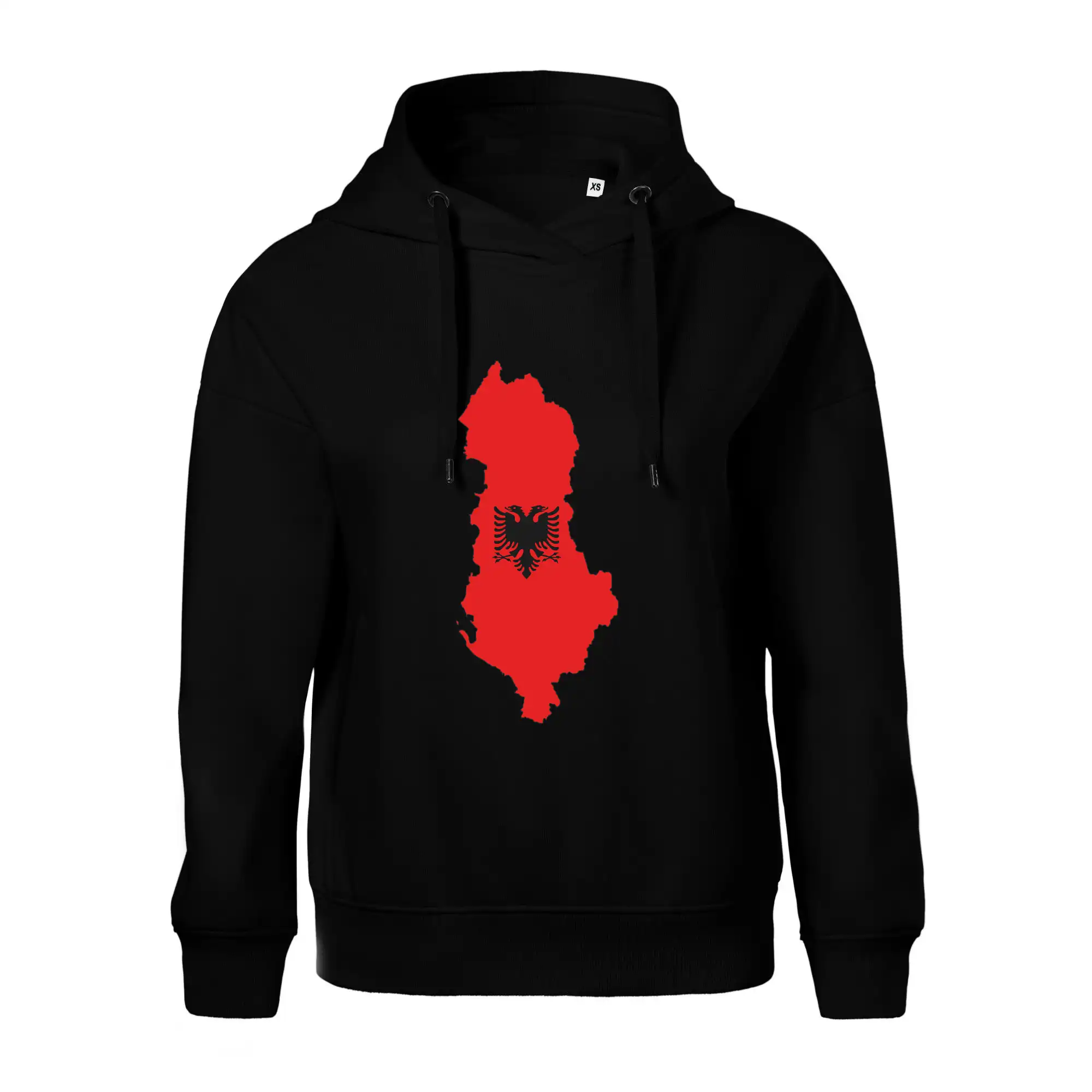 Albánie mapa a znak