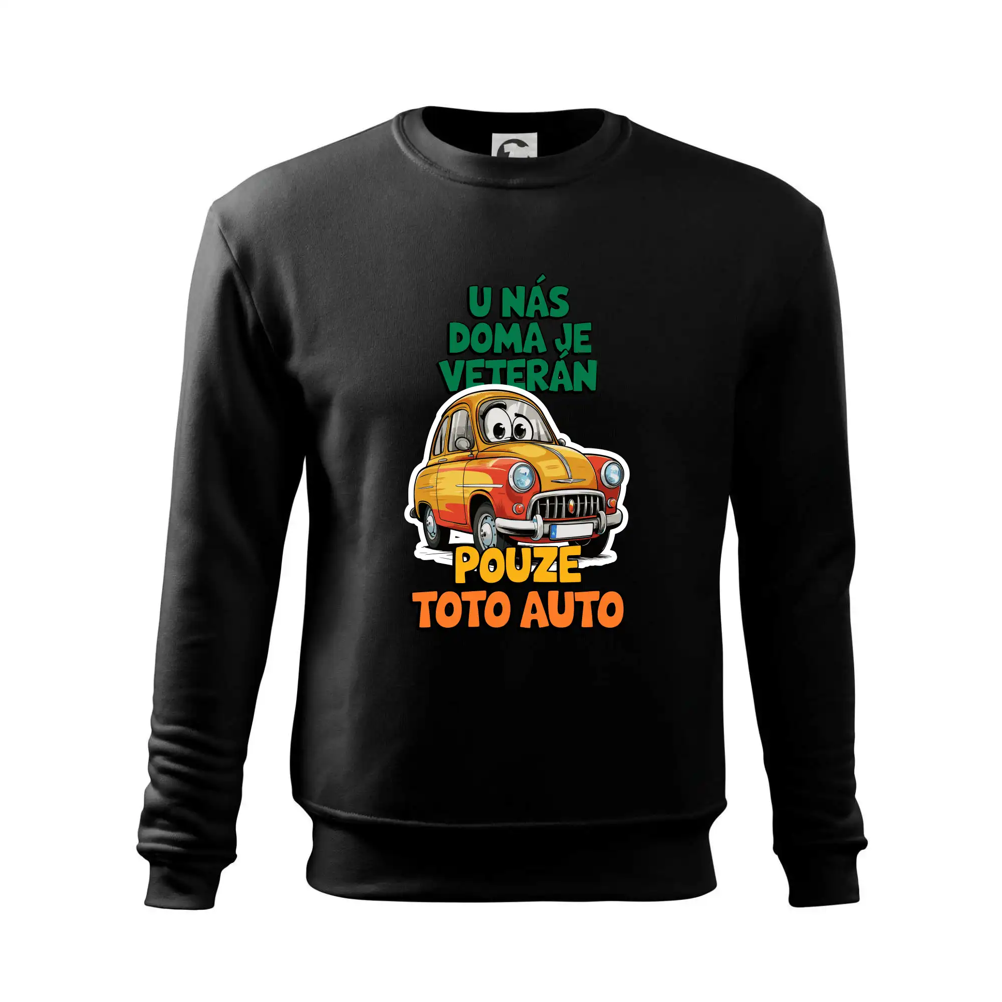 U nás doma je veterán pouze toto auto barevný nápis