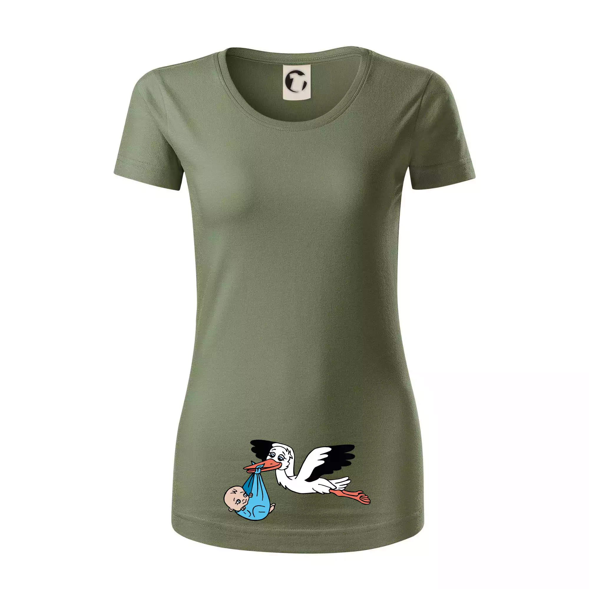 Čáp a miminko - kluk (Hana-creative)