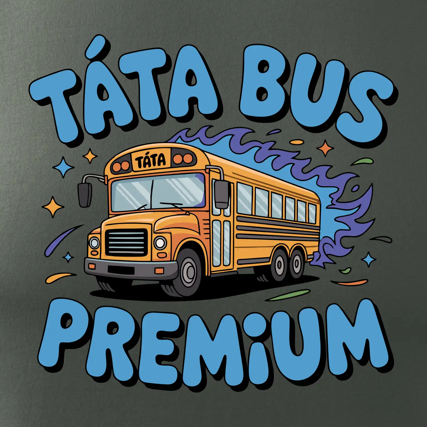 Kreslený Táta bus premium