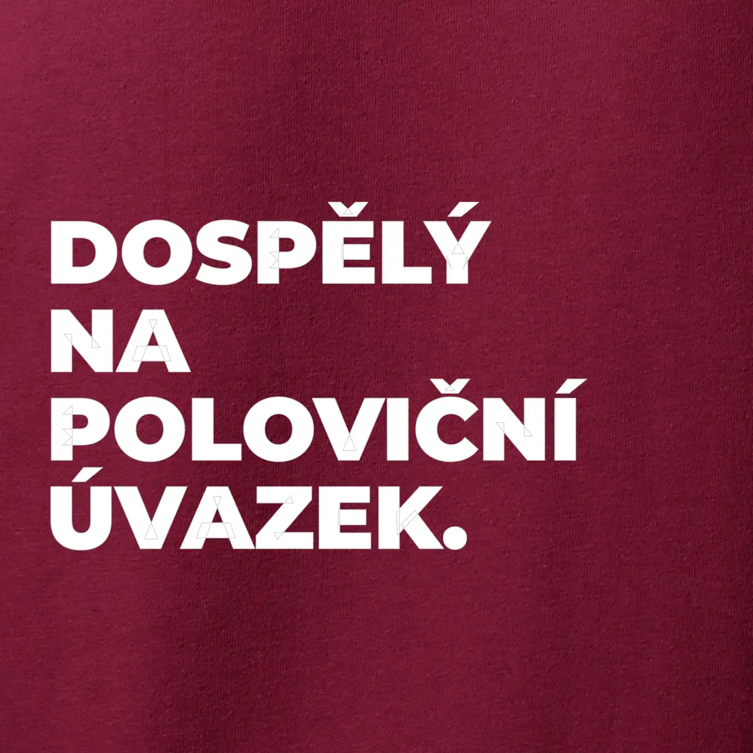 DOSPĚLÝ NA POLOVIČNÍ ÚVAZEK.