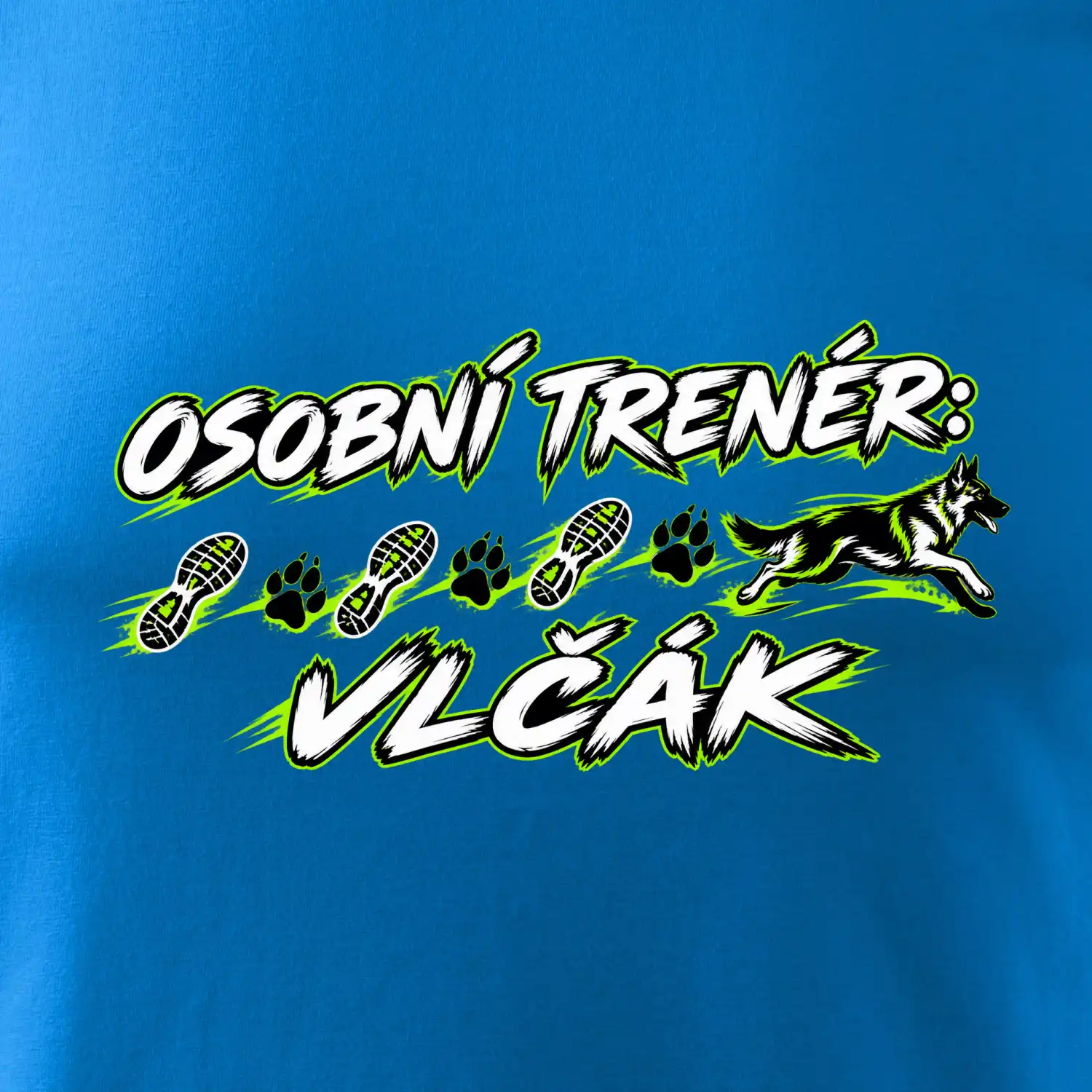 Osobní trenér vlčák - běžecký motiv