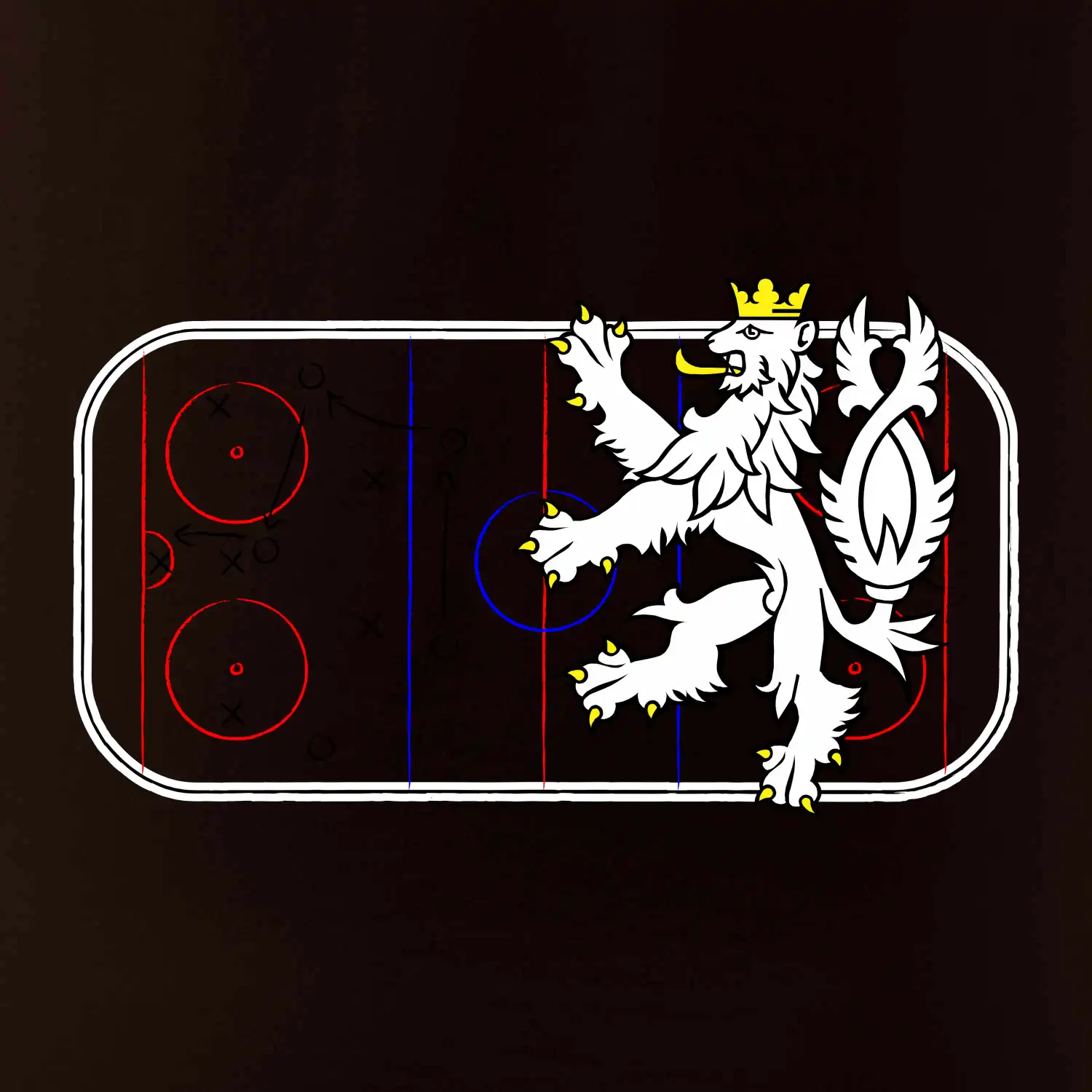 Lev na hrací ploše