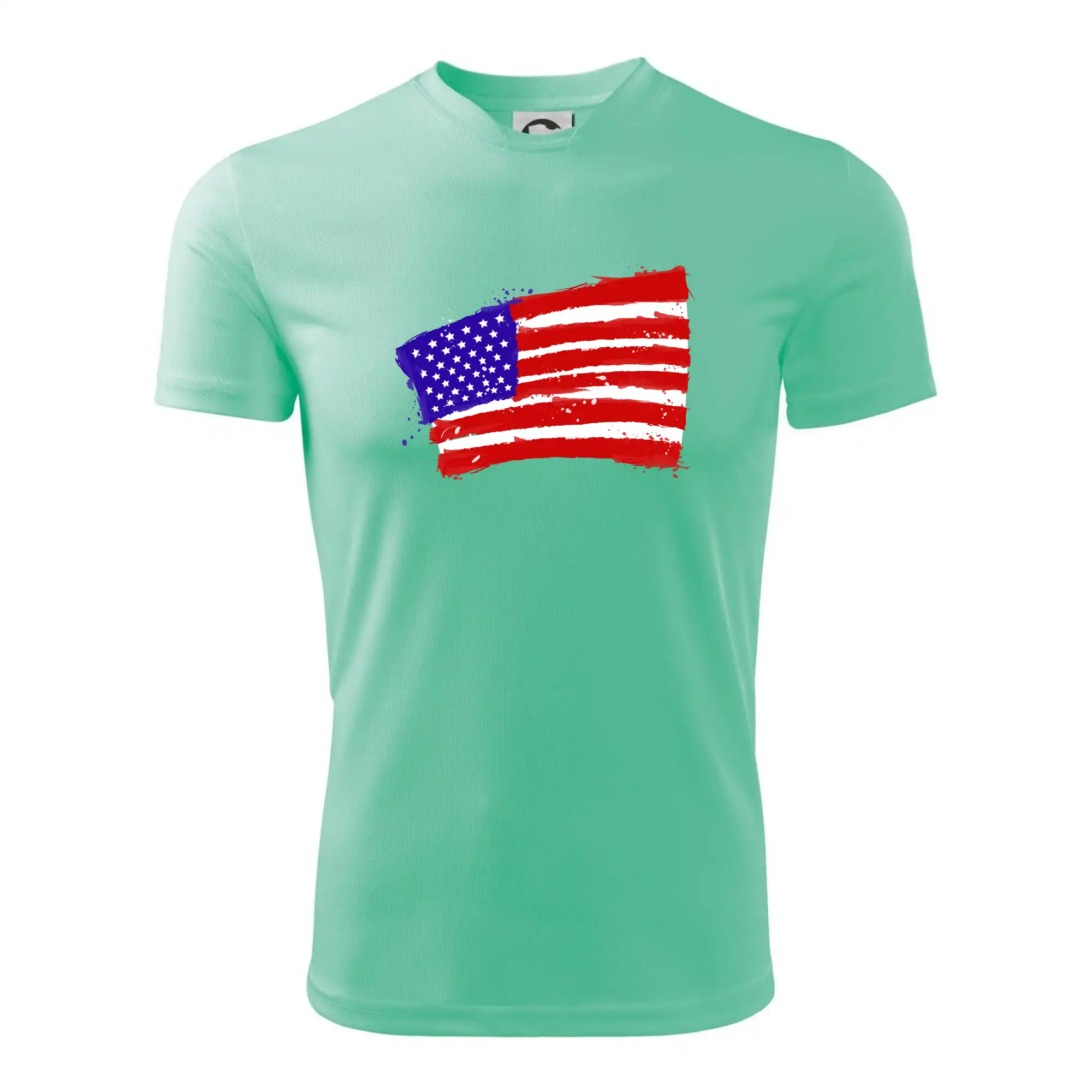 Americká vlajka ohnutá
