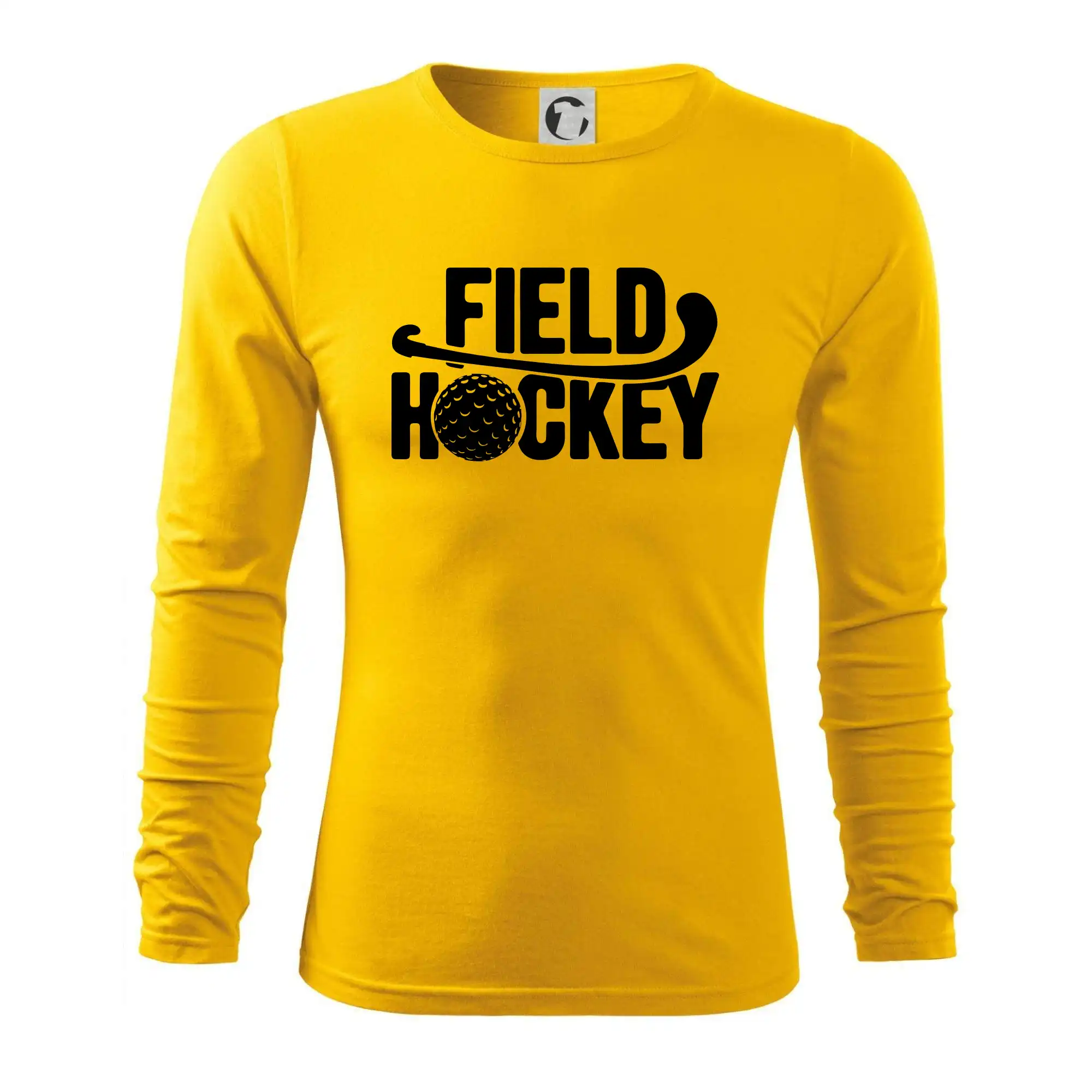Field hockey míček a nápis