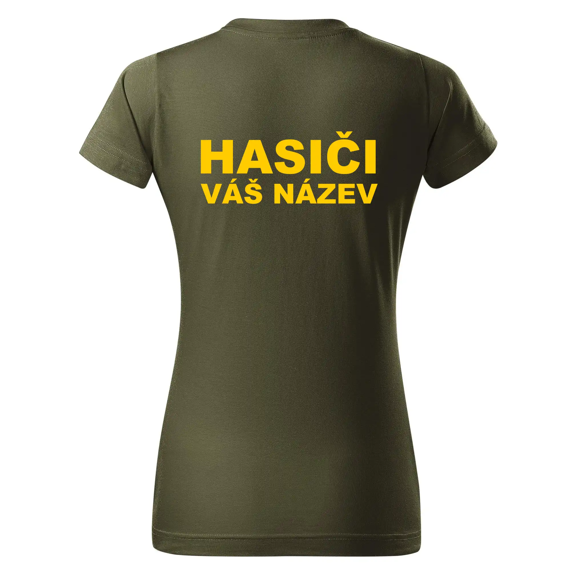 Hasiči - žlutý nápis - váš název sboru