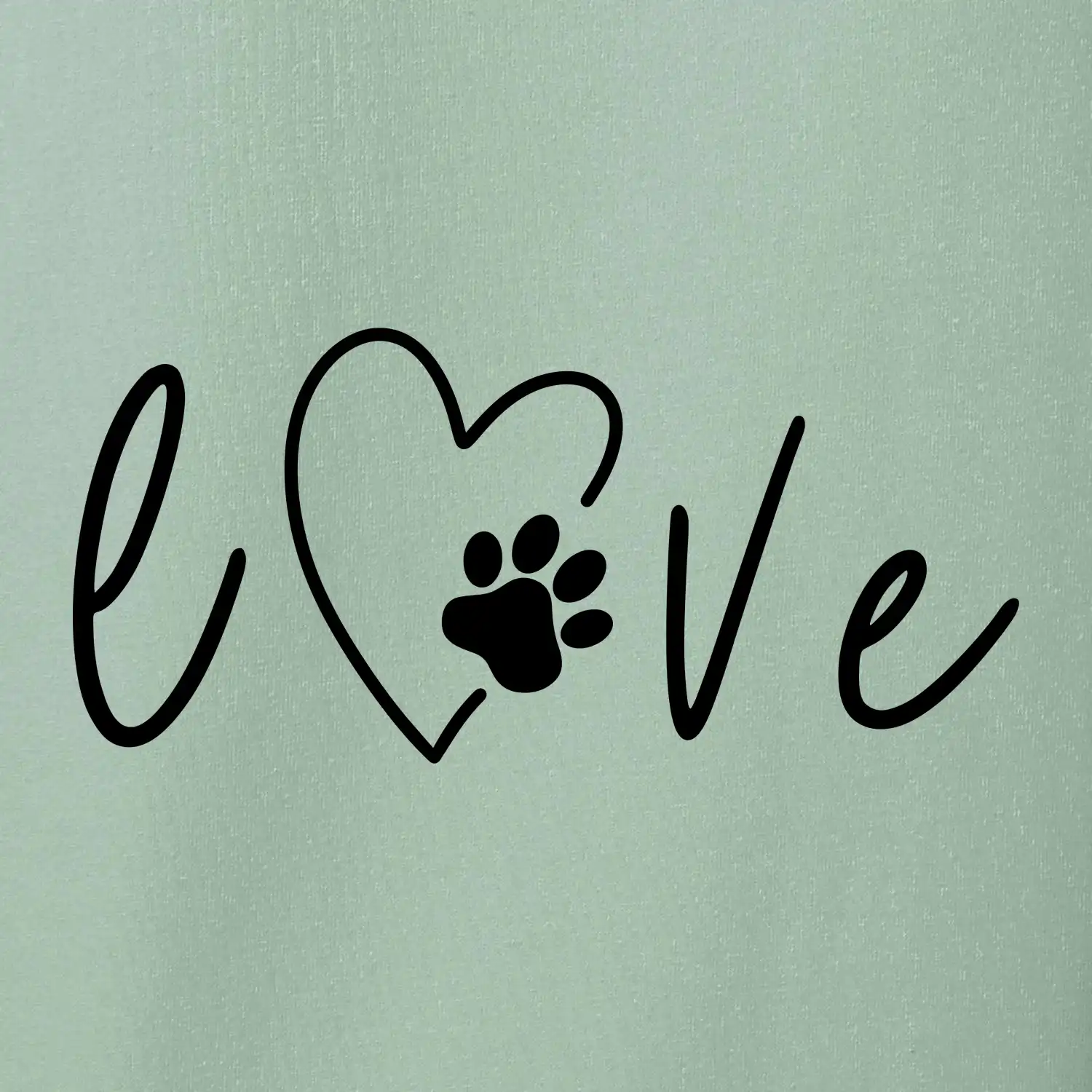Love nápis zvíře