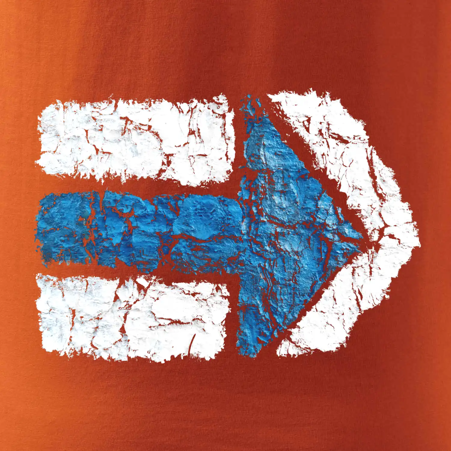 Párová turistická značka modrá