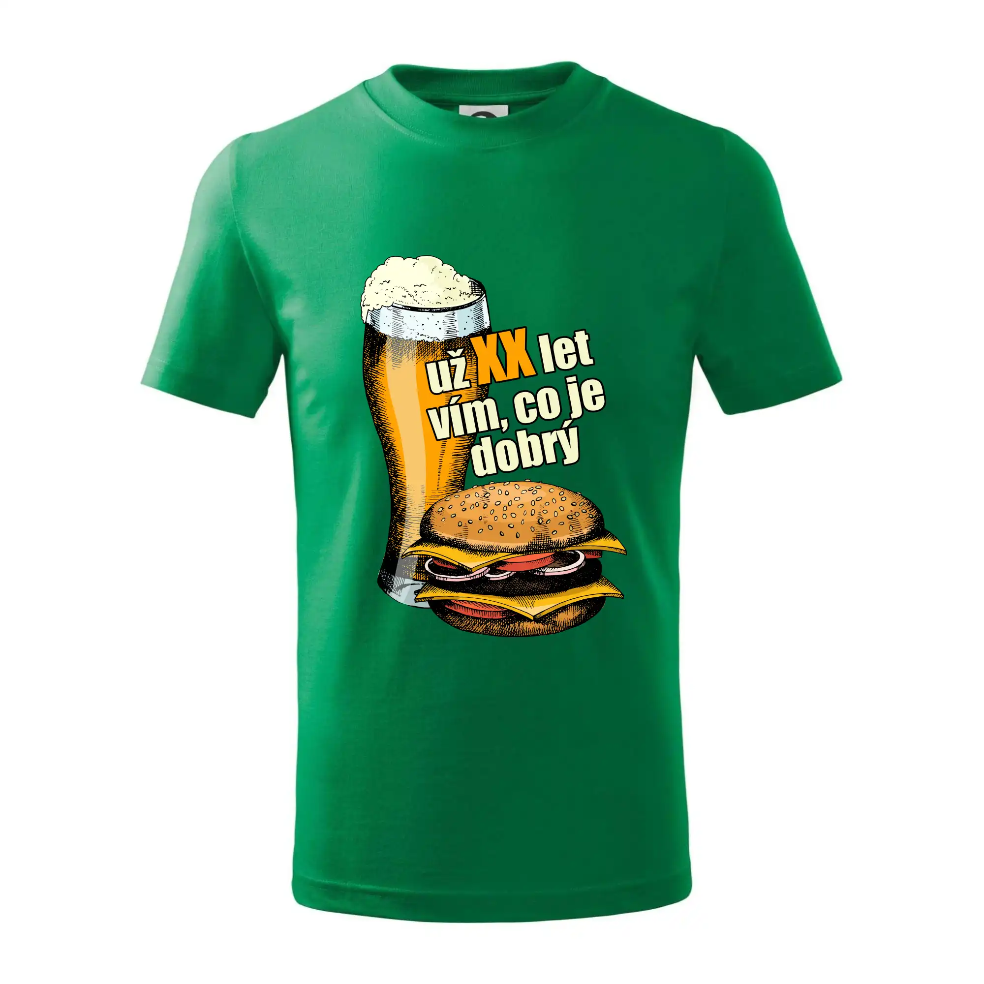 Pivo a burger vím co je dobrý