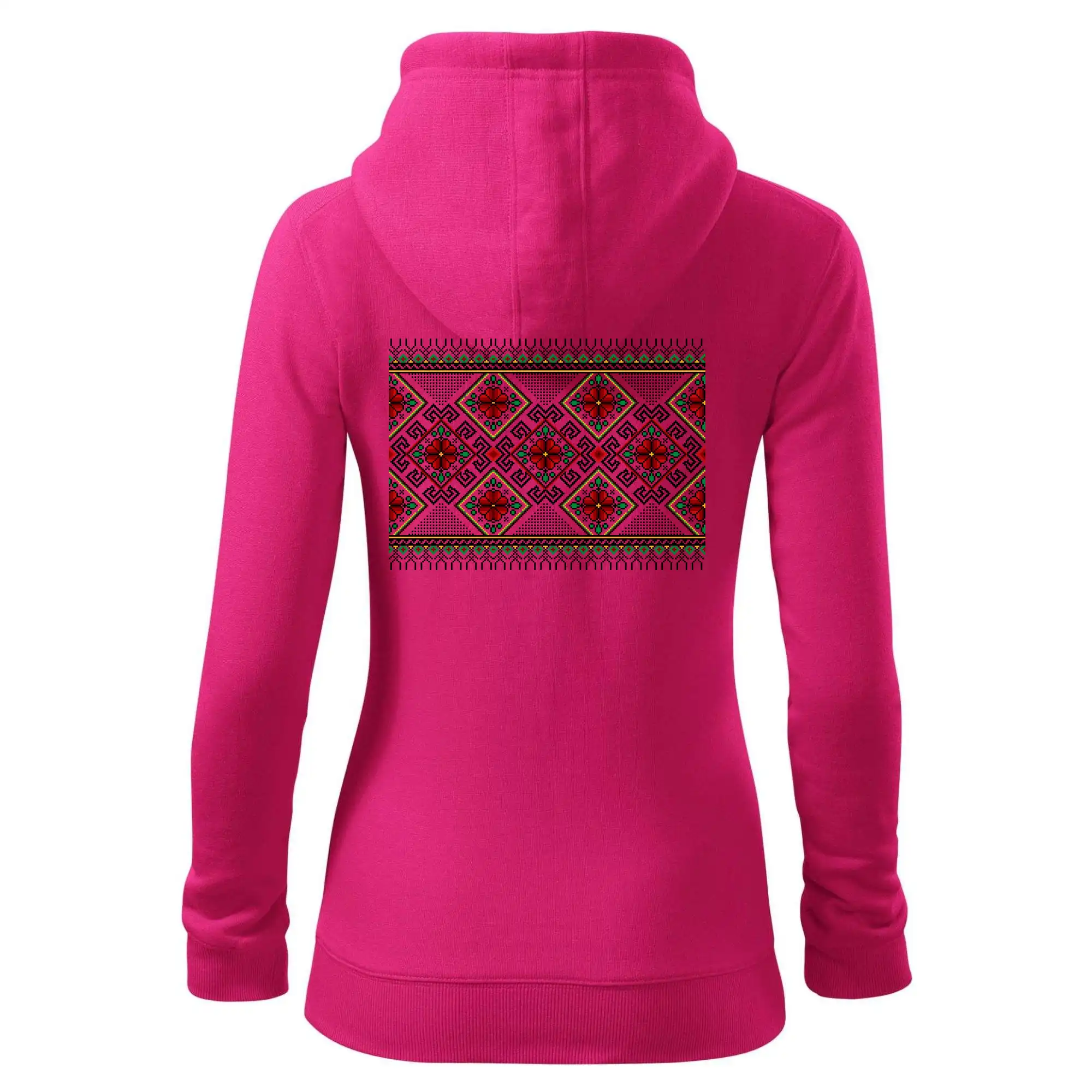 Ukrajinský vzor - Červeno Zelený