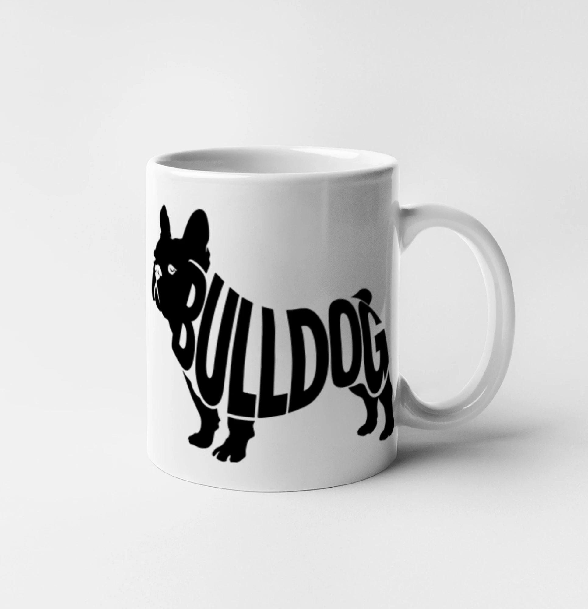 Bulldog  nápis v těle