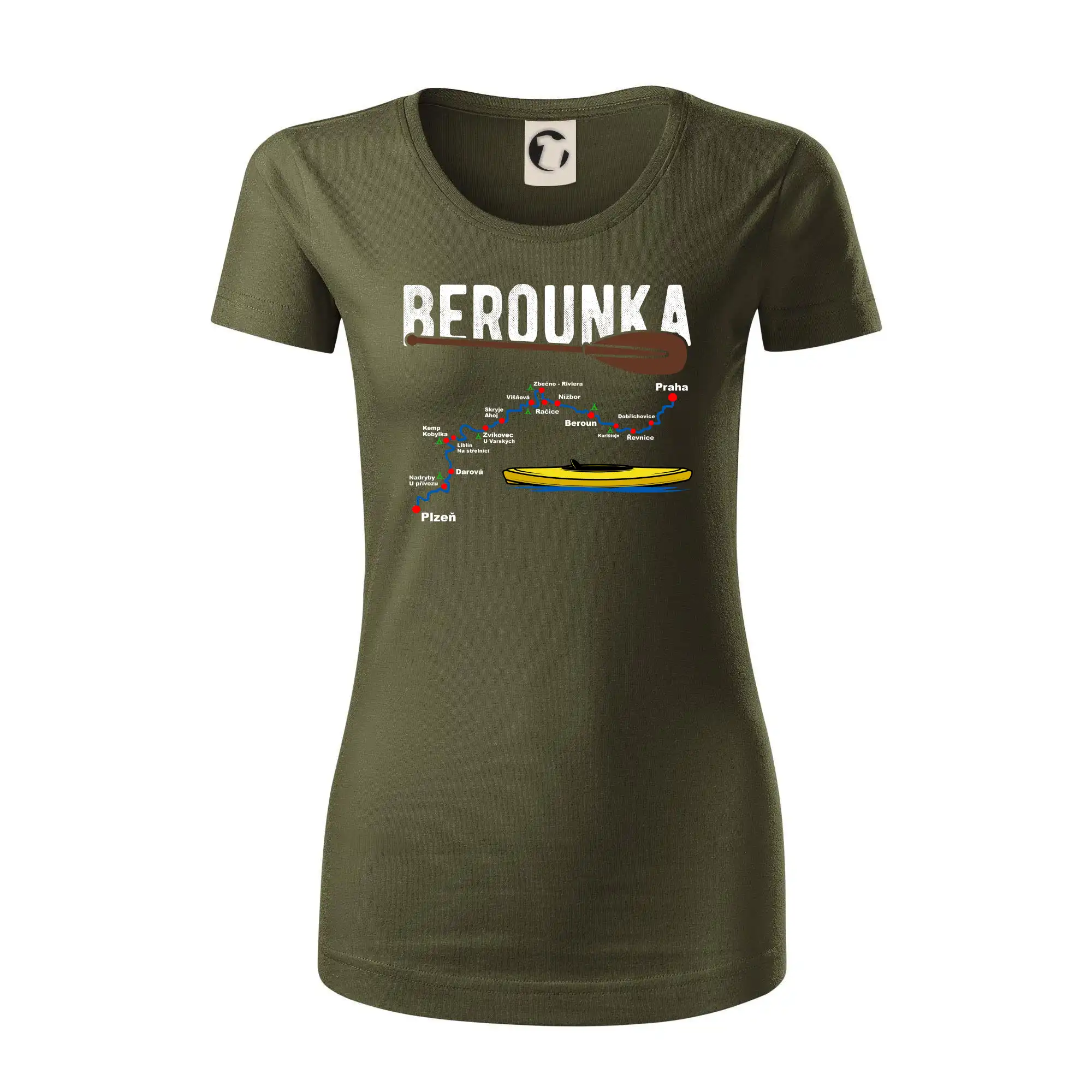 Mapa řeky Berounky