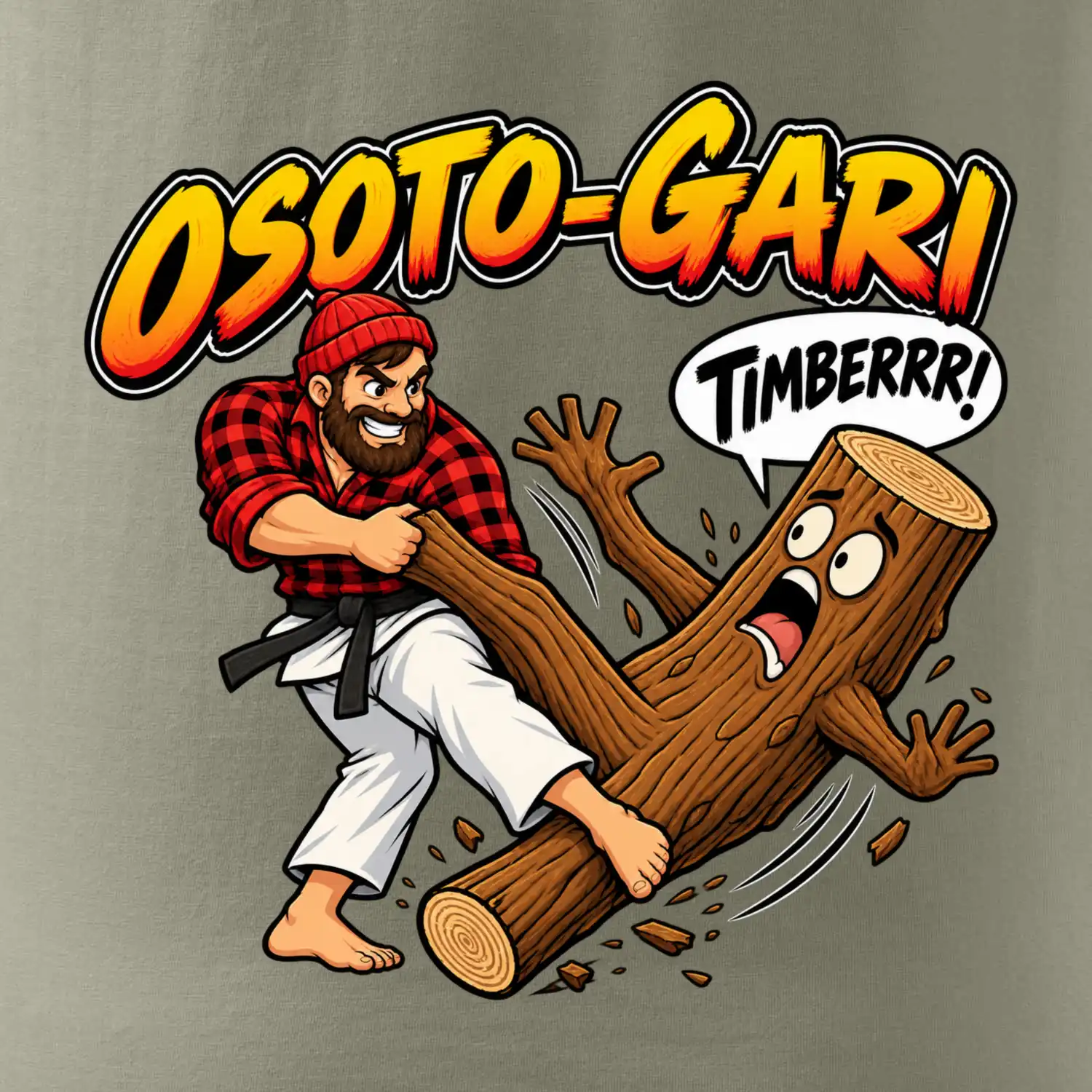 Osoto gari timber judo